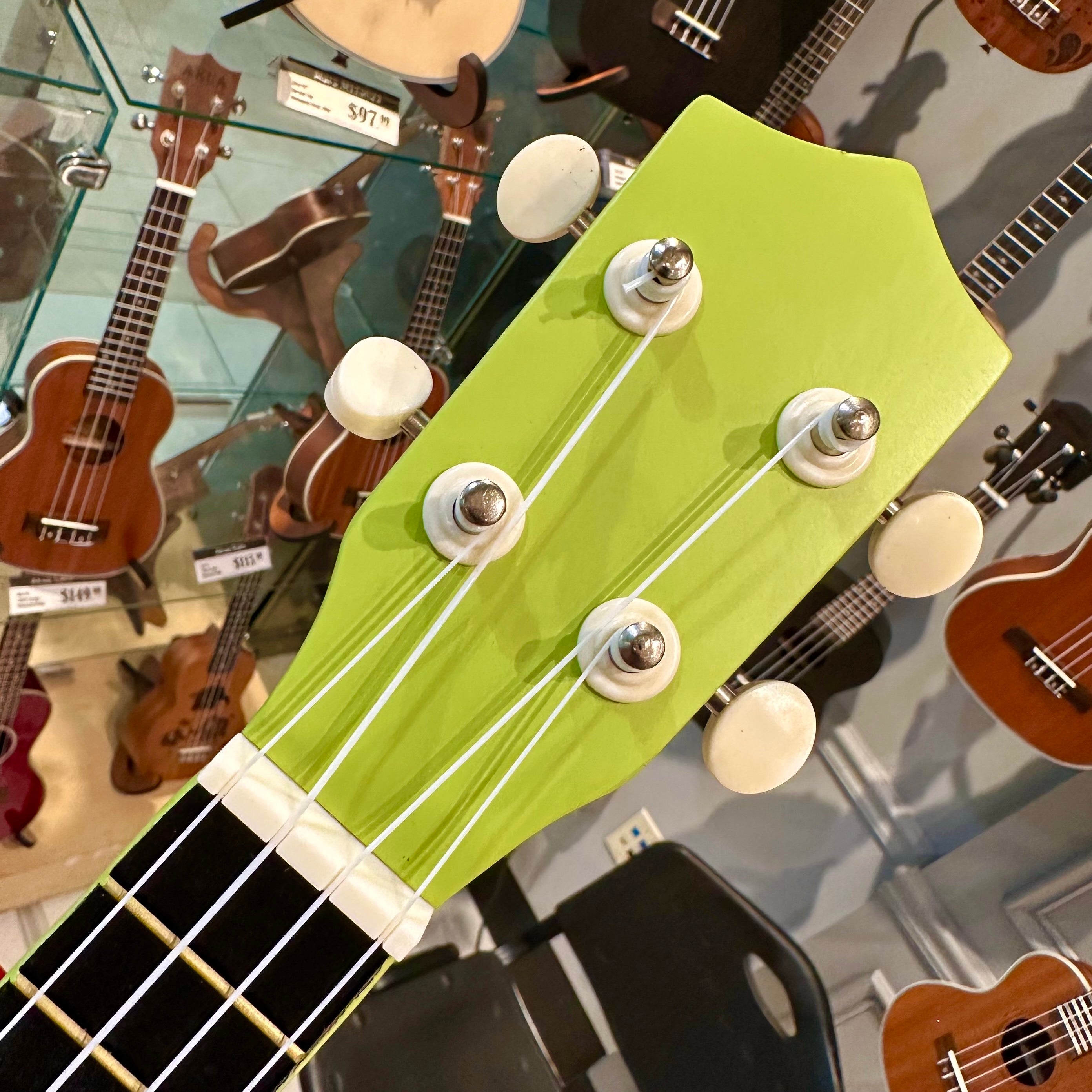 Rebrand Kids Colorful 21" Soprano Ukulele - Apple Green
