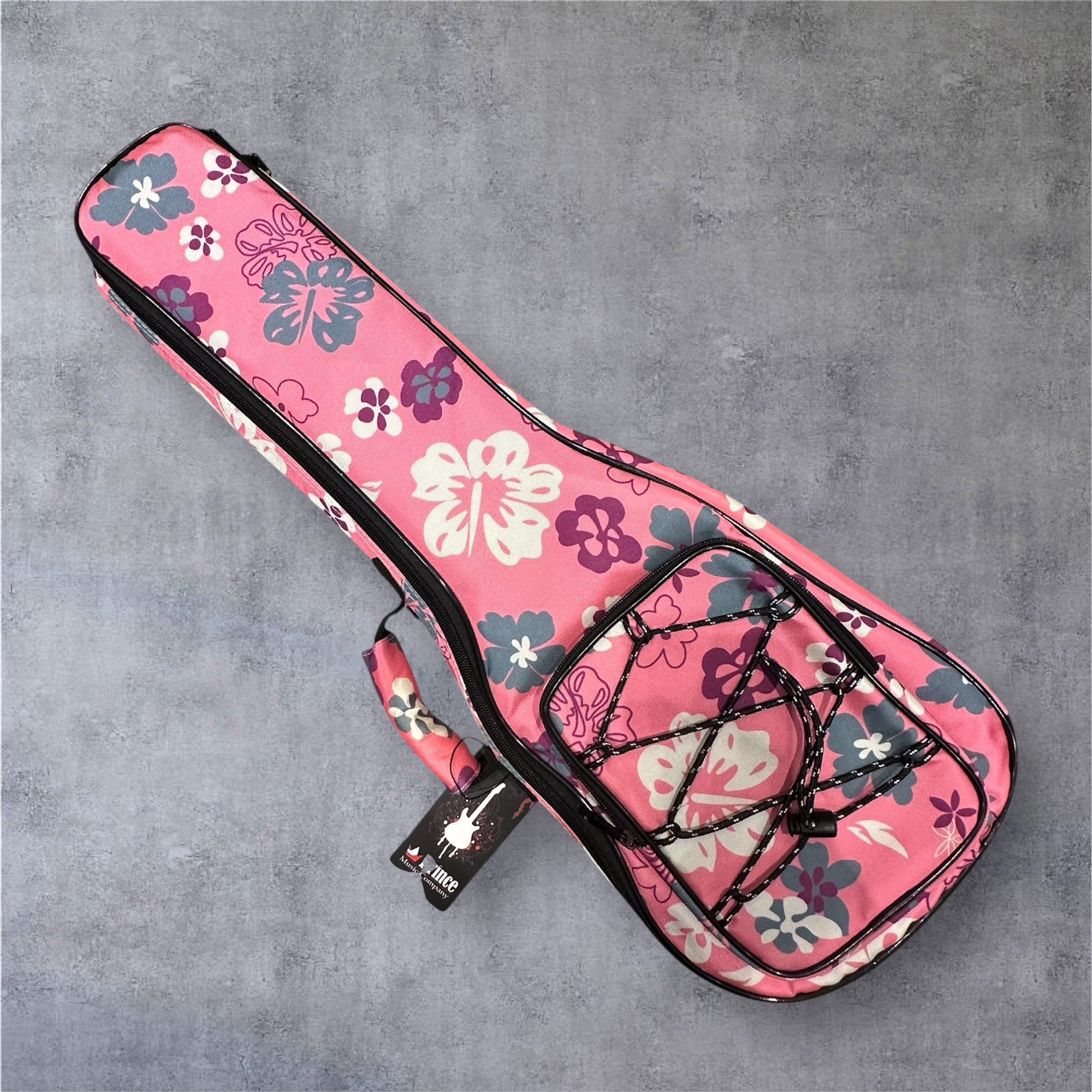 Ukulele Canvas Case: Blue Flower