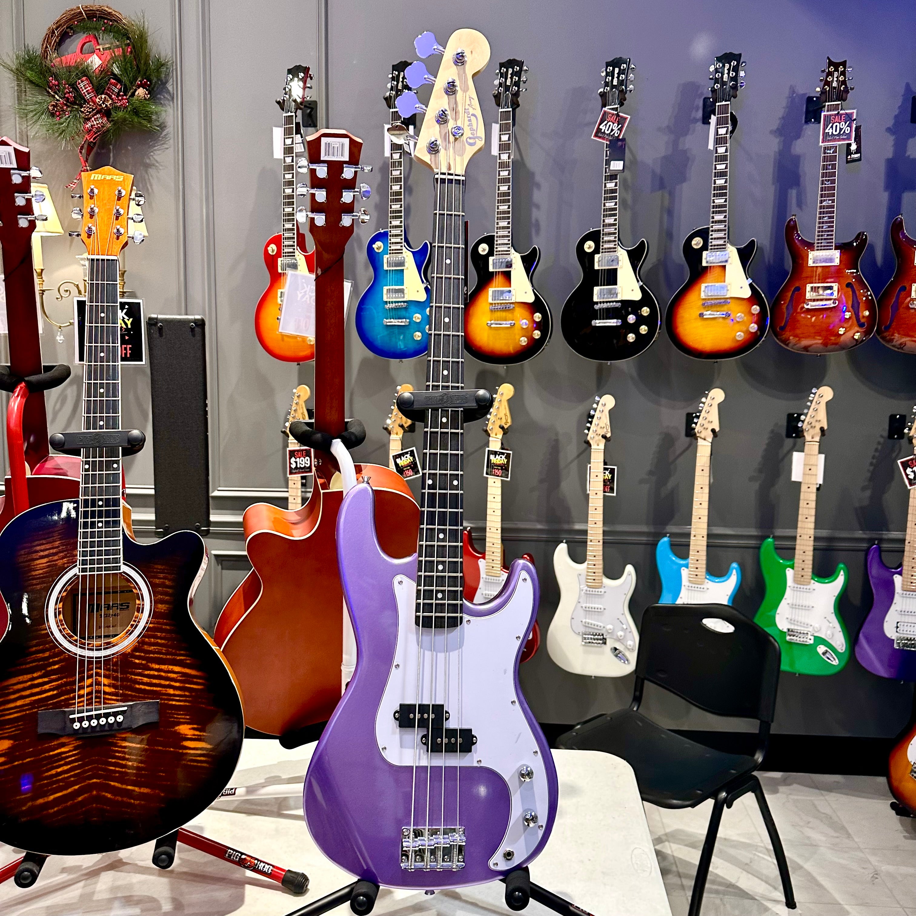 Gephardt Array: Bass Guitar - Purple Shimmer