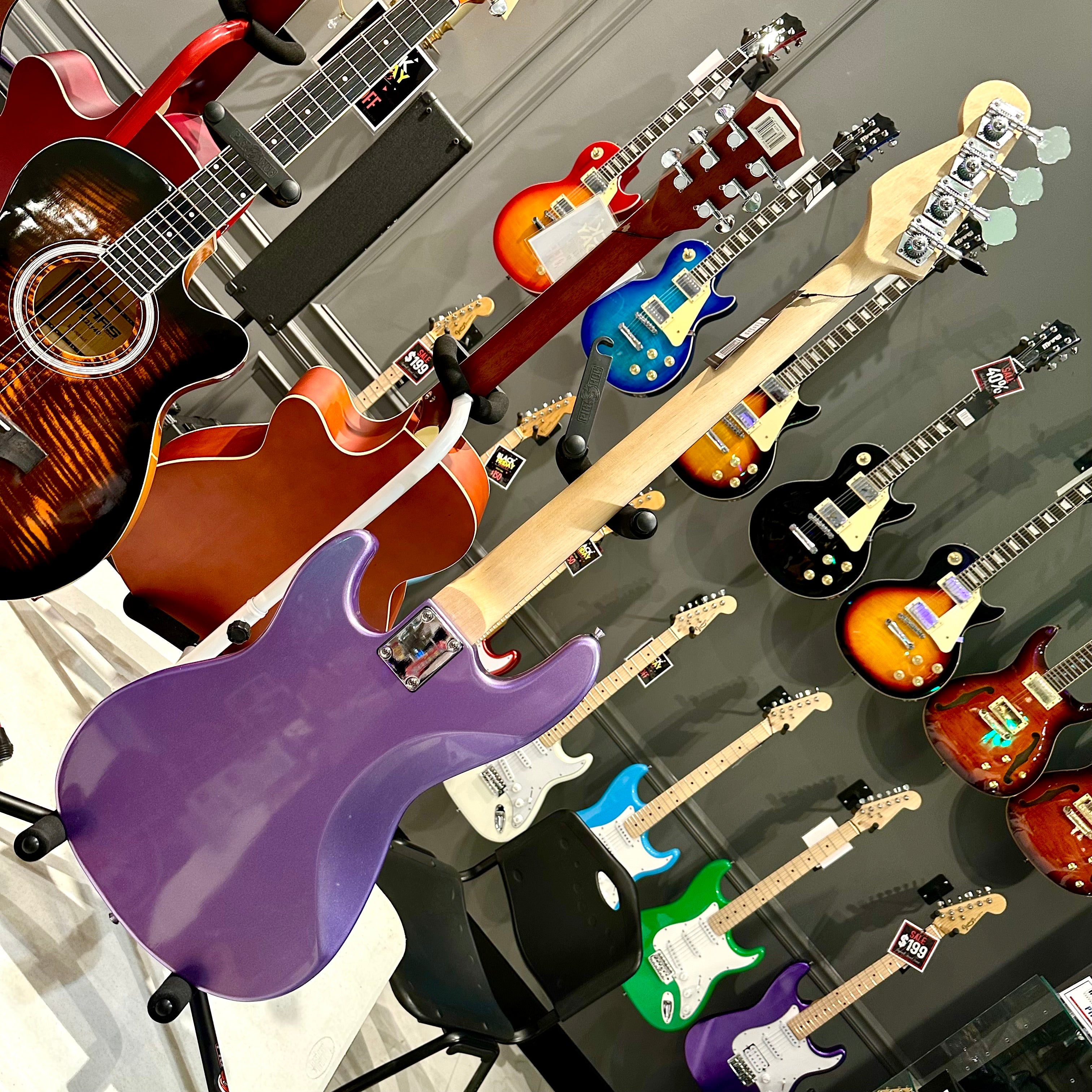 Gephardt Array: Bass Guitar - Purple Shimmer