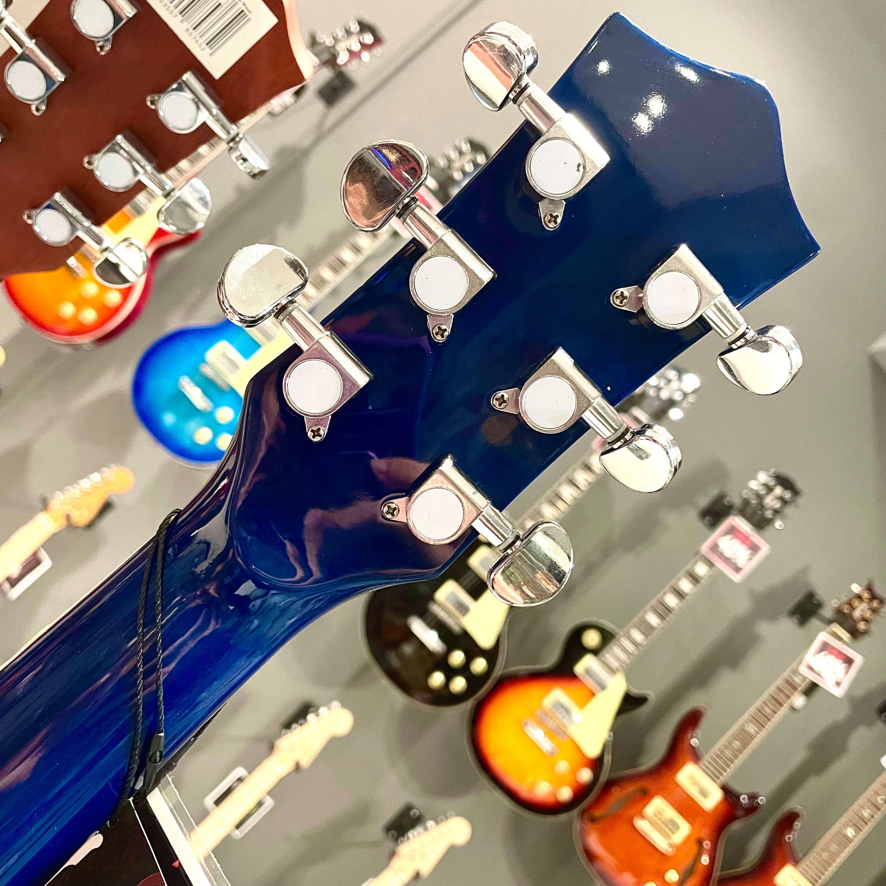 Mars m21b40: 40” Acoustic Guitar - Blue Flame