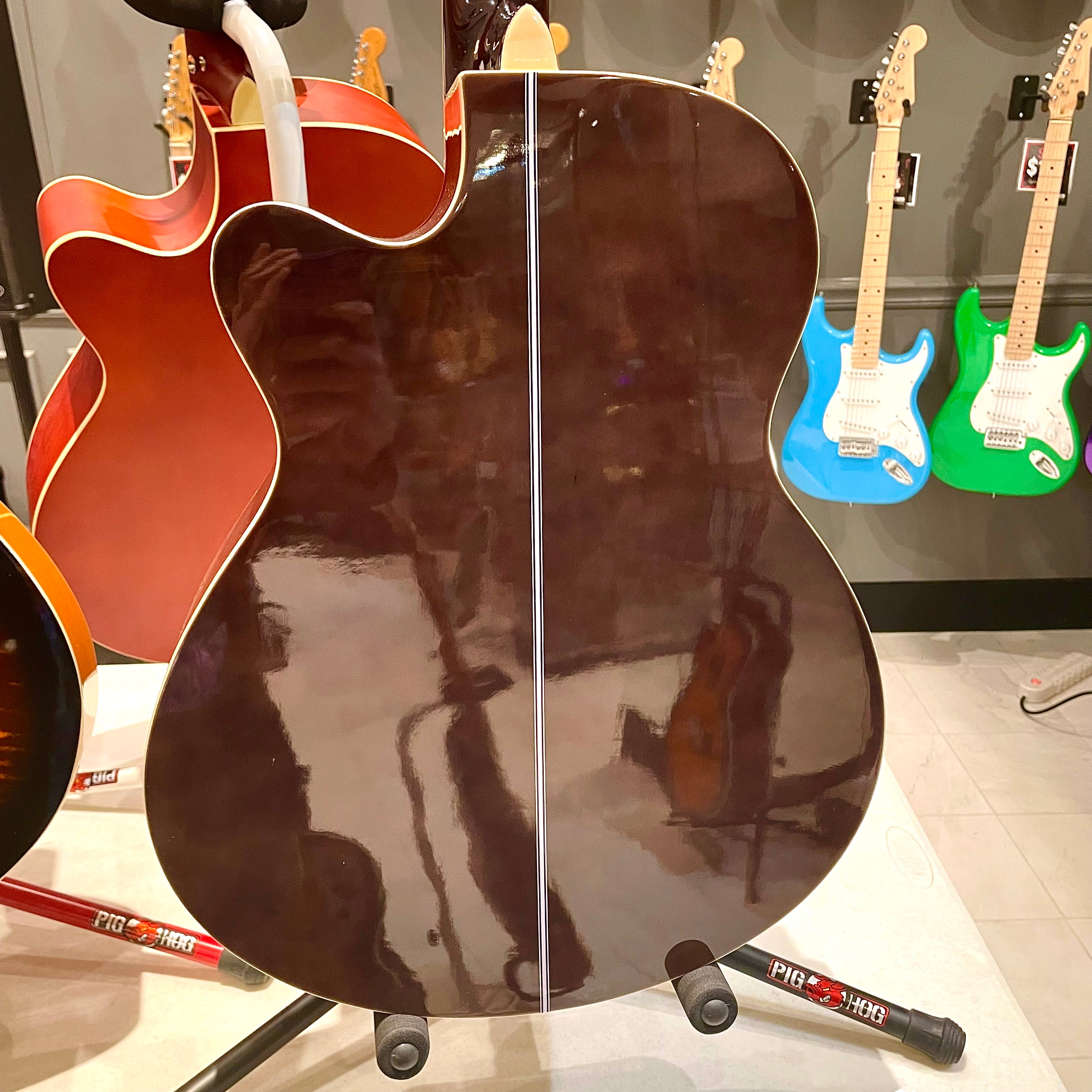 Mars m21bk40: 40” Acoustic Guitar - Black Flame