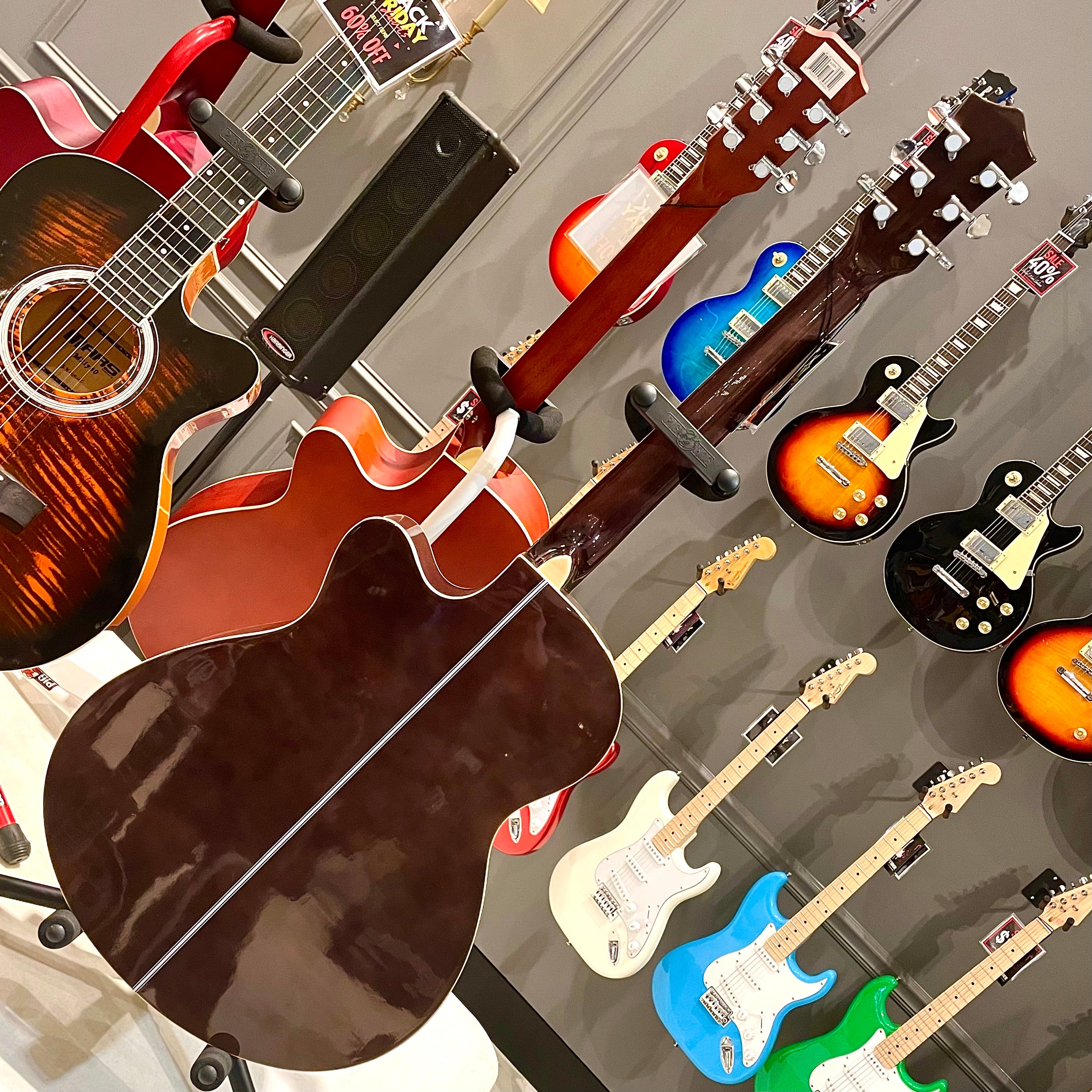 Mars m21bk40: 40” Acoustic Guitar - Black Flame