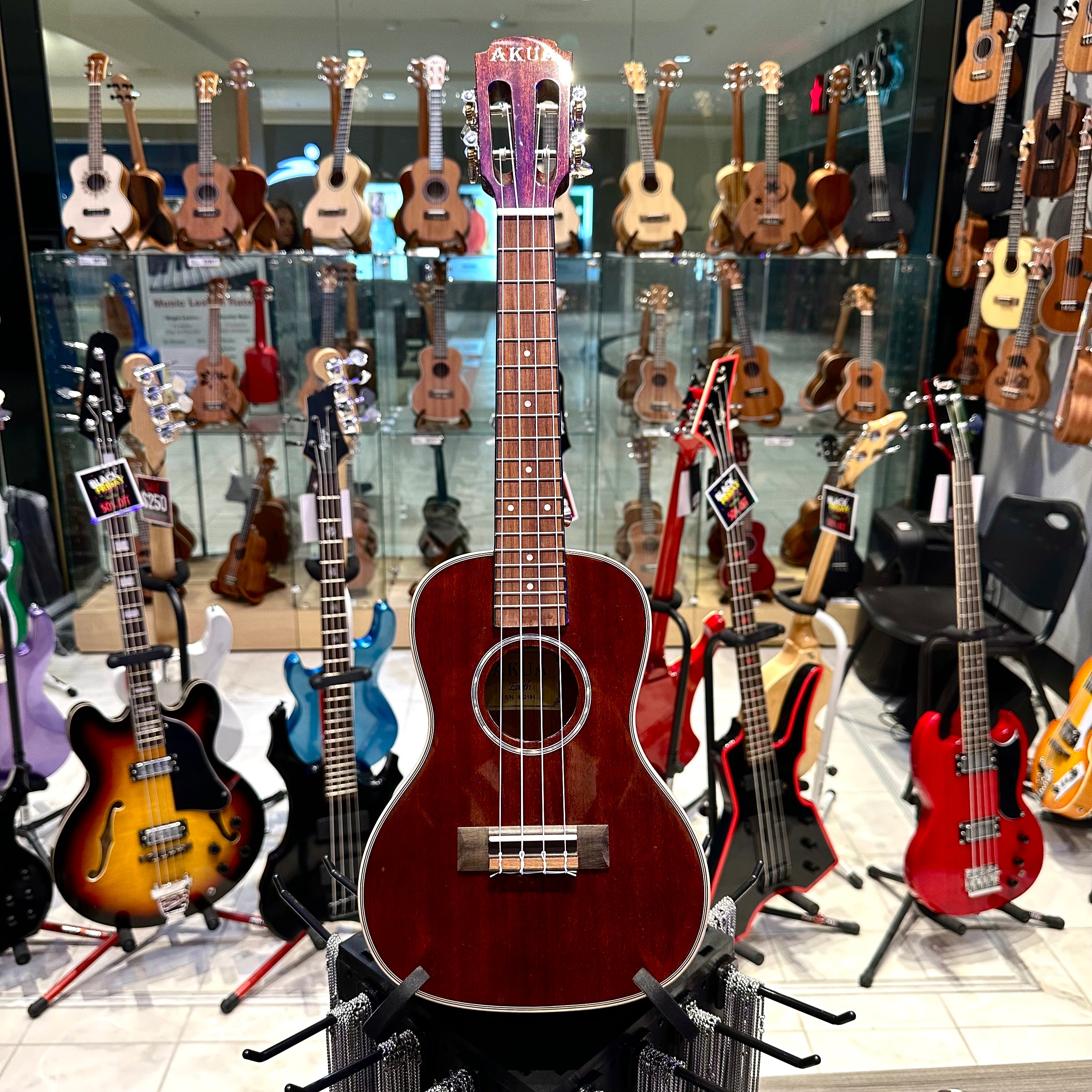 AKUA Earth: 24' Concert Ukulele, Mahogany - Brown