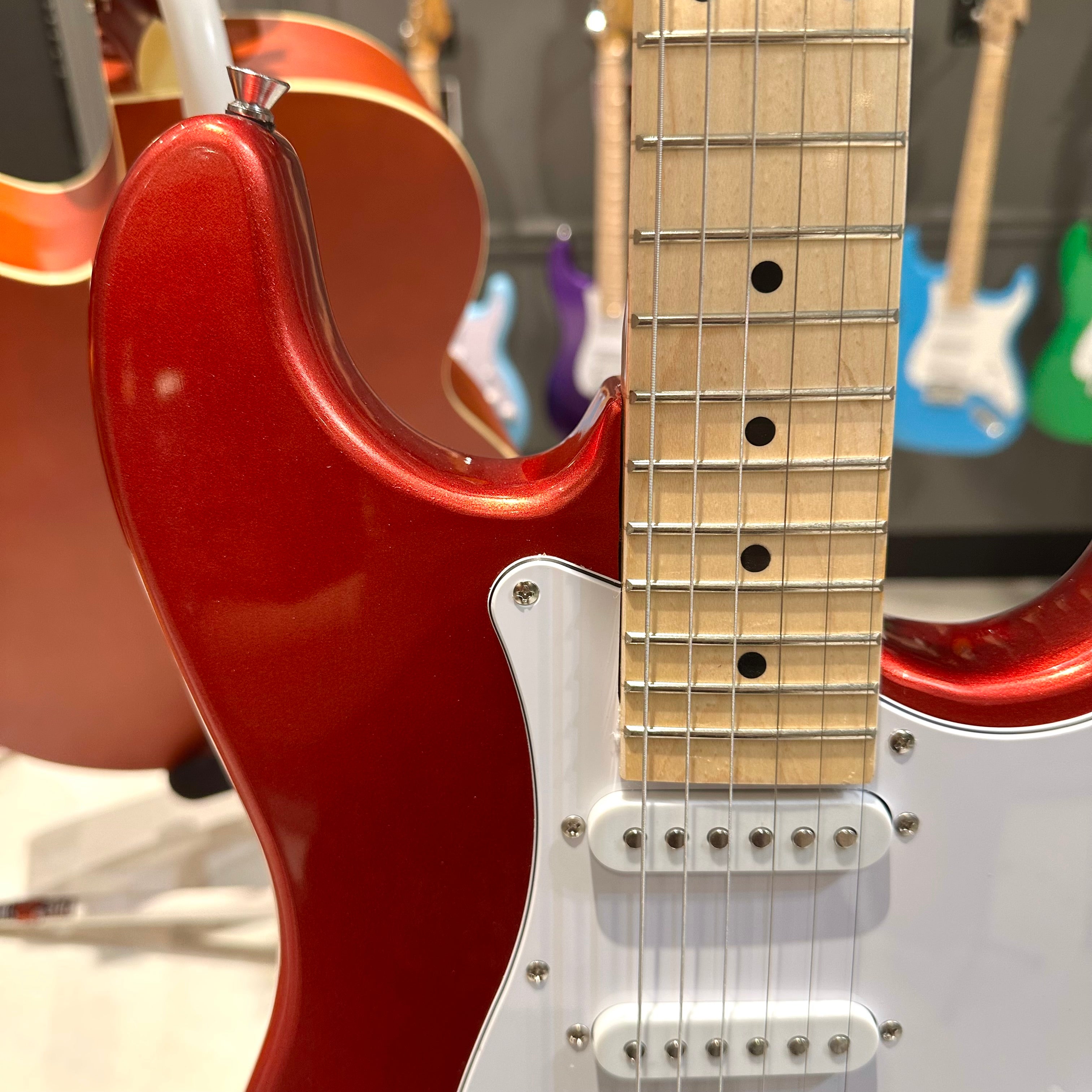 Gephardt Ground Series: 39" Electric Guitar, Maple Neck - Red Shimmer