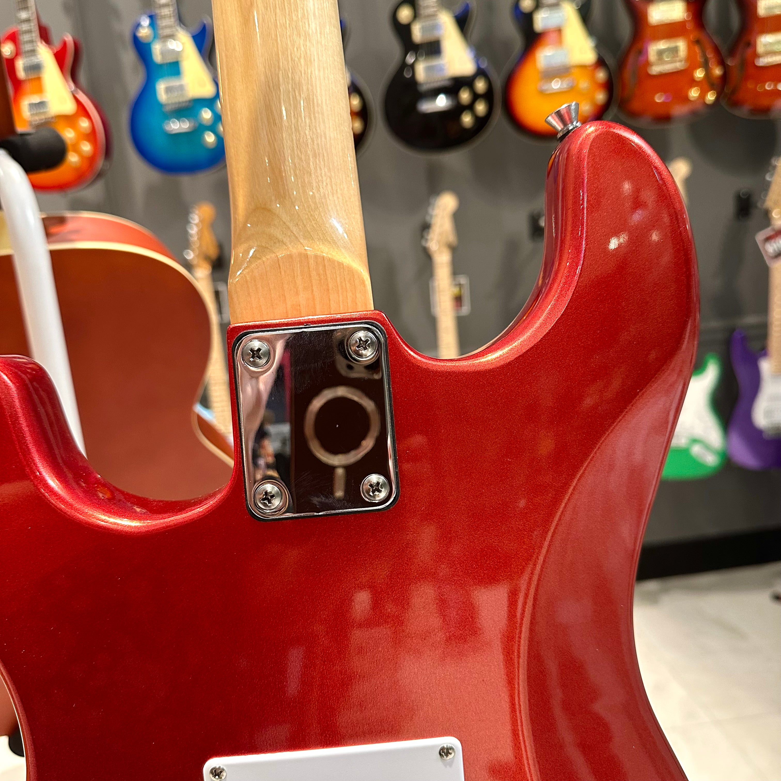 Gephardt Ground Series: 39" Electric Guitar, Maple Neck - Red Shimmer