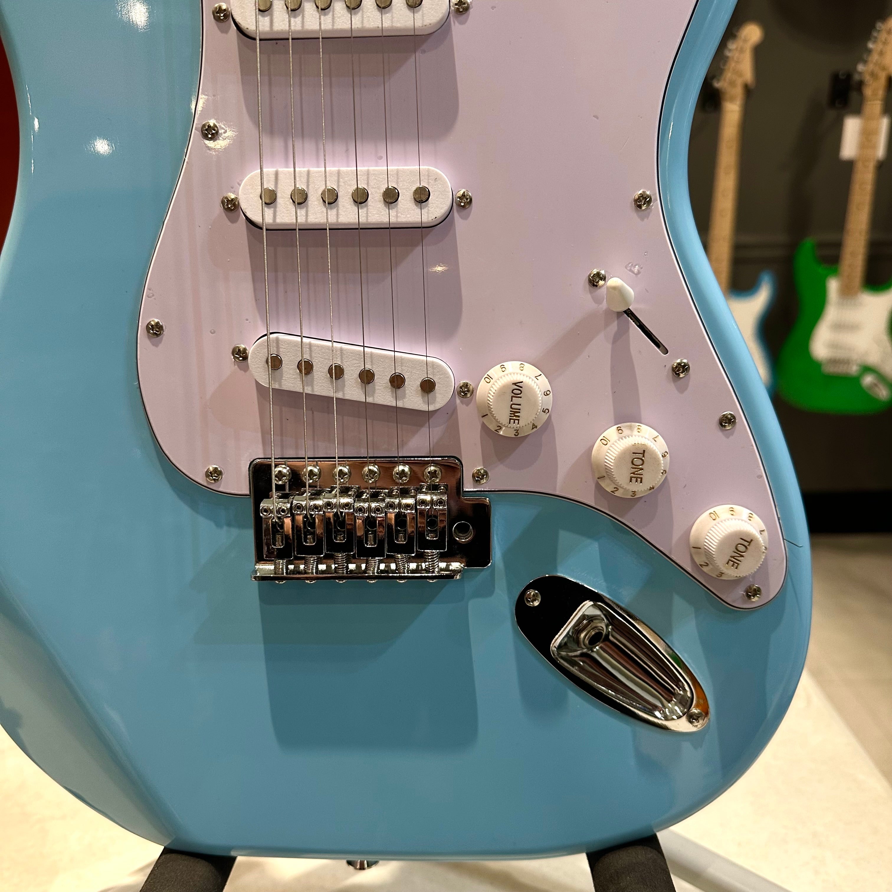 Gephardt Ground Series: 39" Electric Guitar, Maple Neck - Baby Blue
