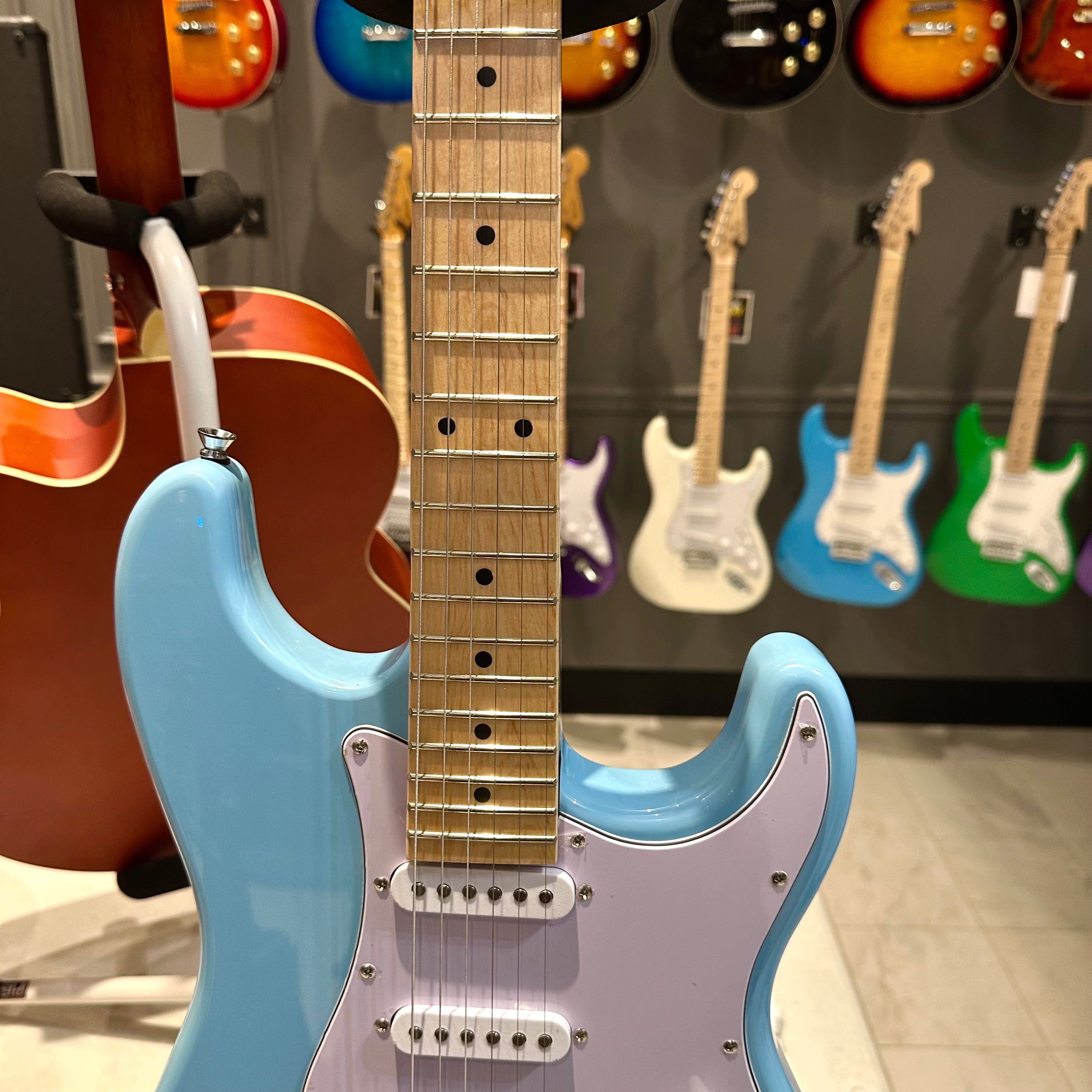 Gephardt Ground Series: 39" Electric Guitar, Maple Neck - Baby Blue