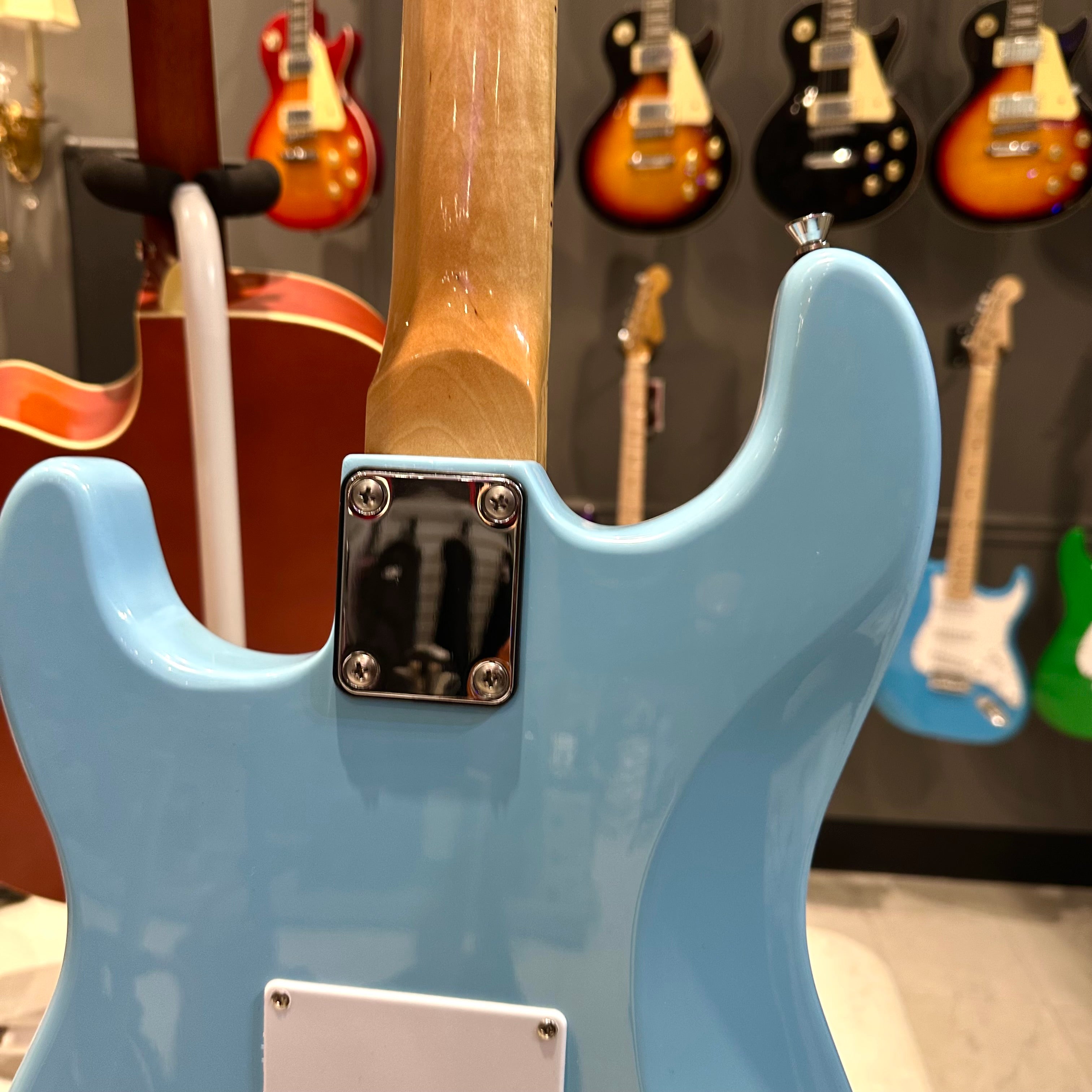Gephardt Ground Series: 39" Electric Guitar, Maple Neck - Baby Blue