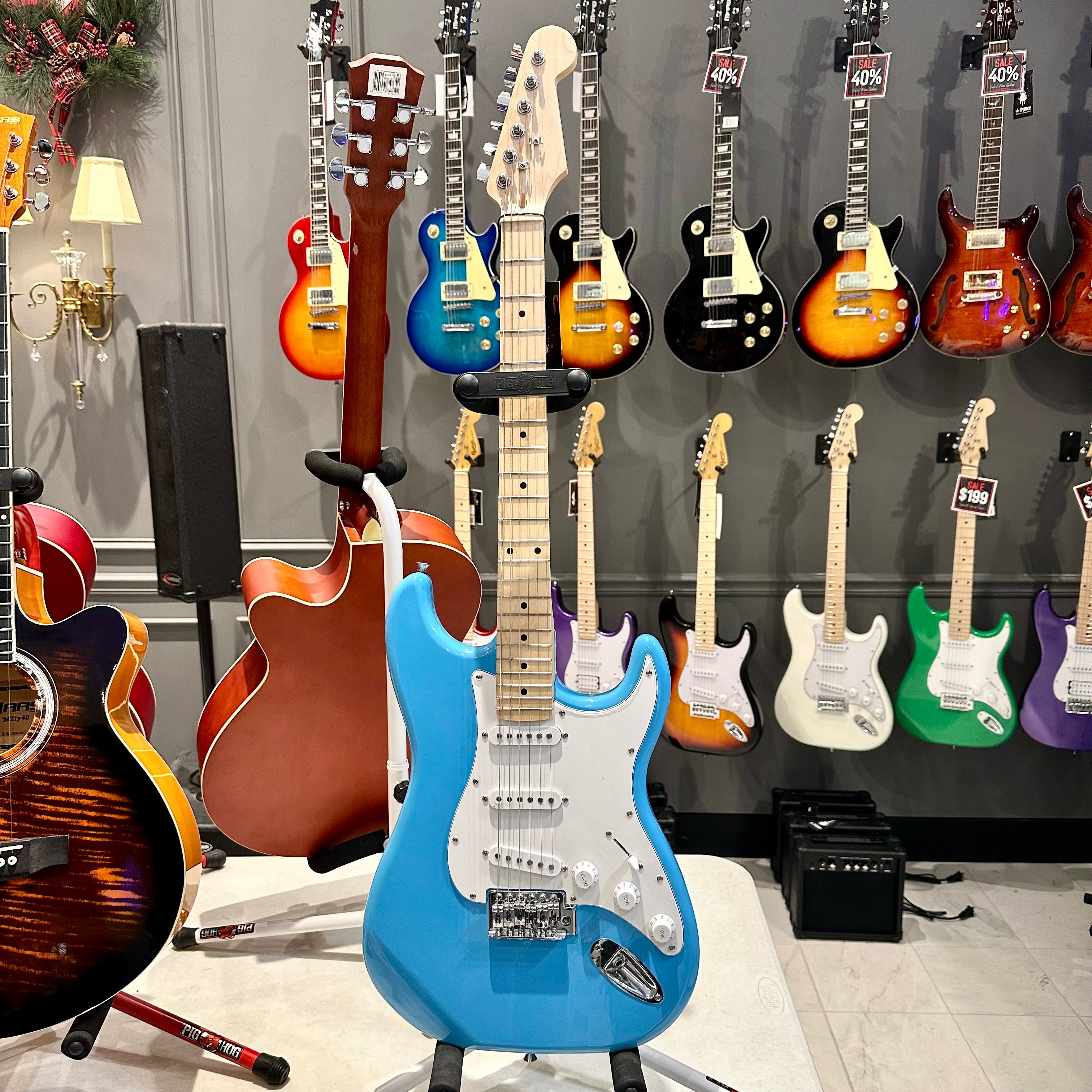 Gephardt Ground Series: 39" Electric Guitar, Maple Neck - Cobalt