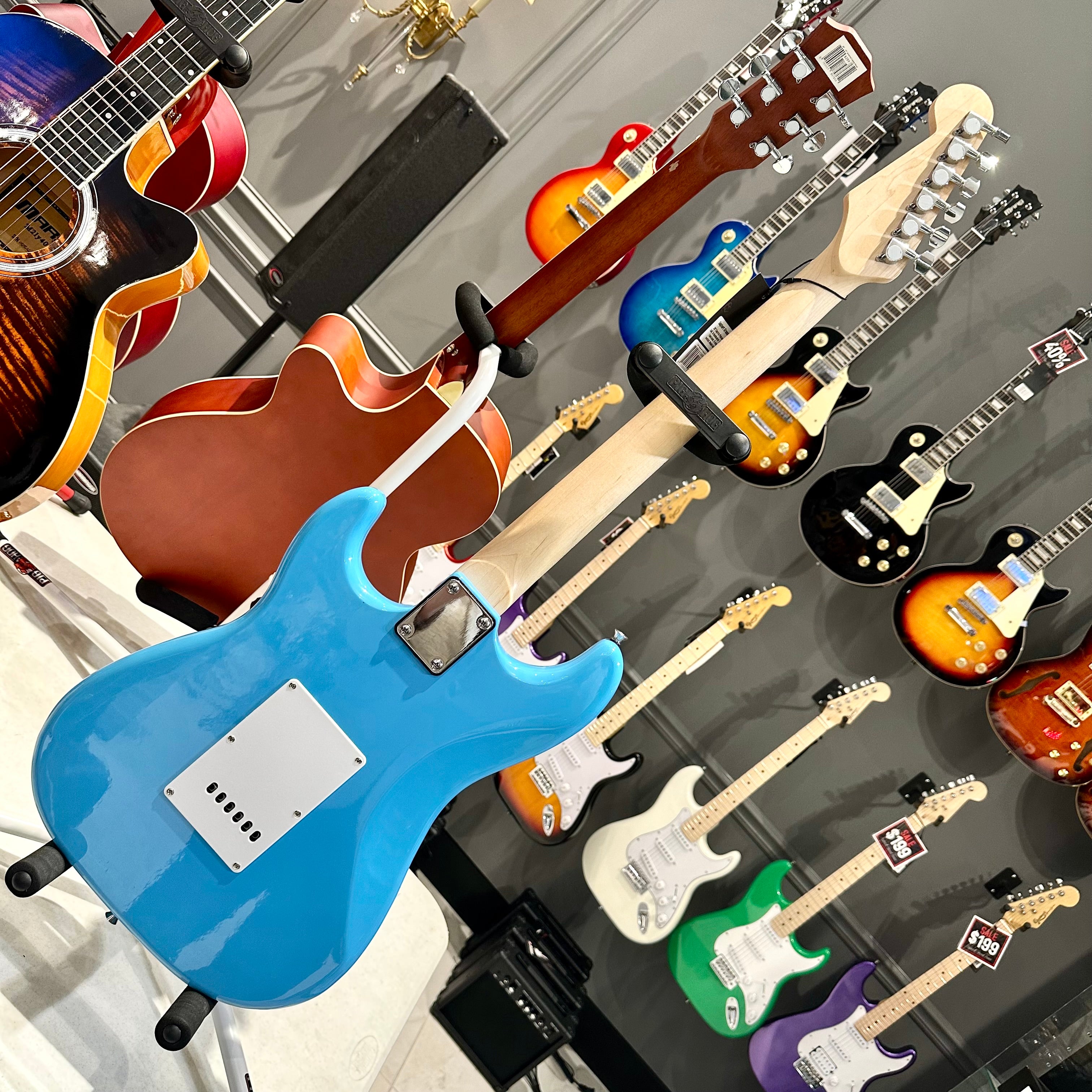 Gephardt Ground Series: 39" Electric Guitar, Maple Neck - Cobalt