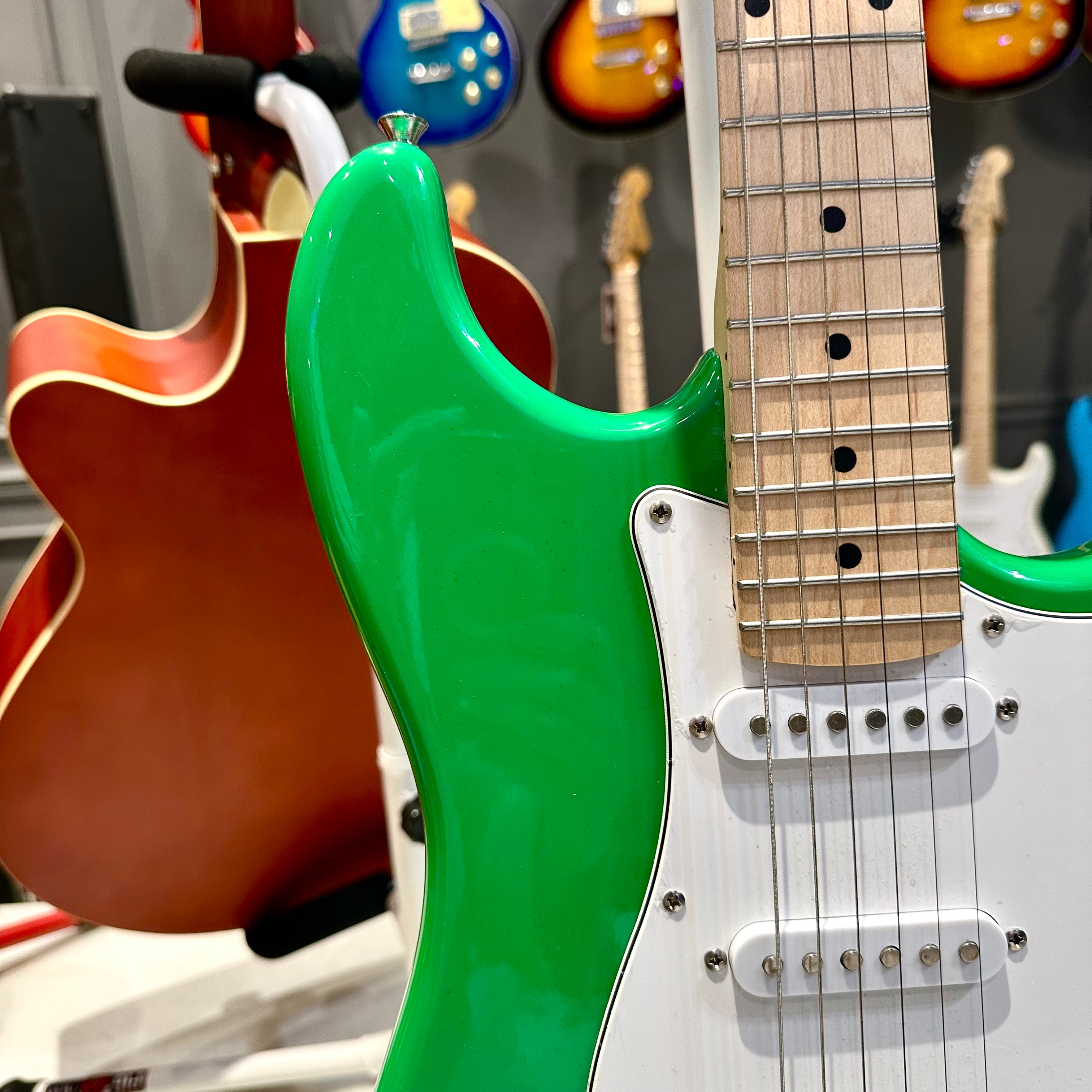 Gephardt Ground Series: 39" Electric Guitar, Maple Neck - Green Monster