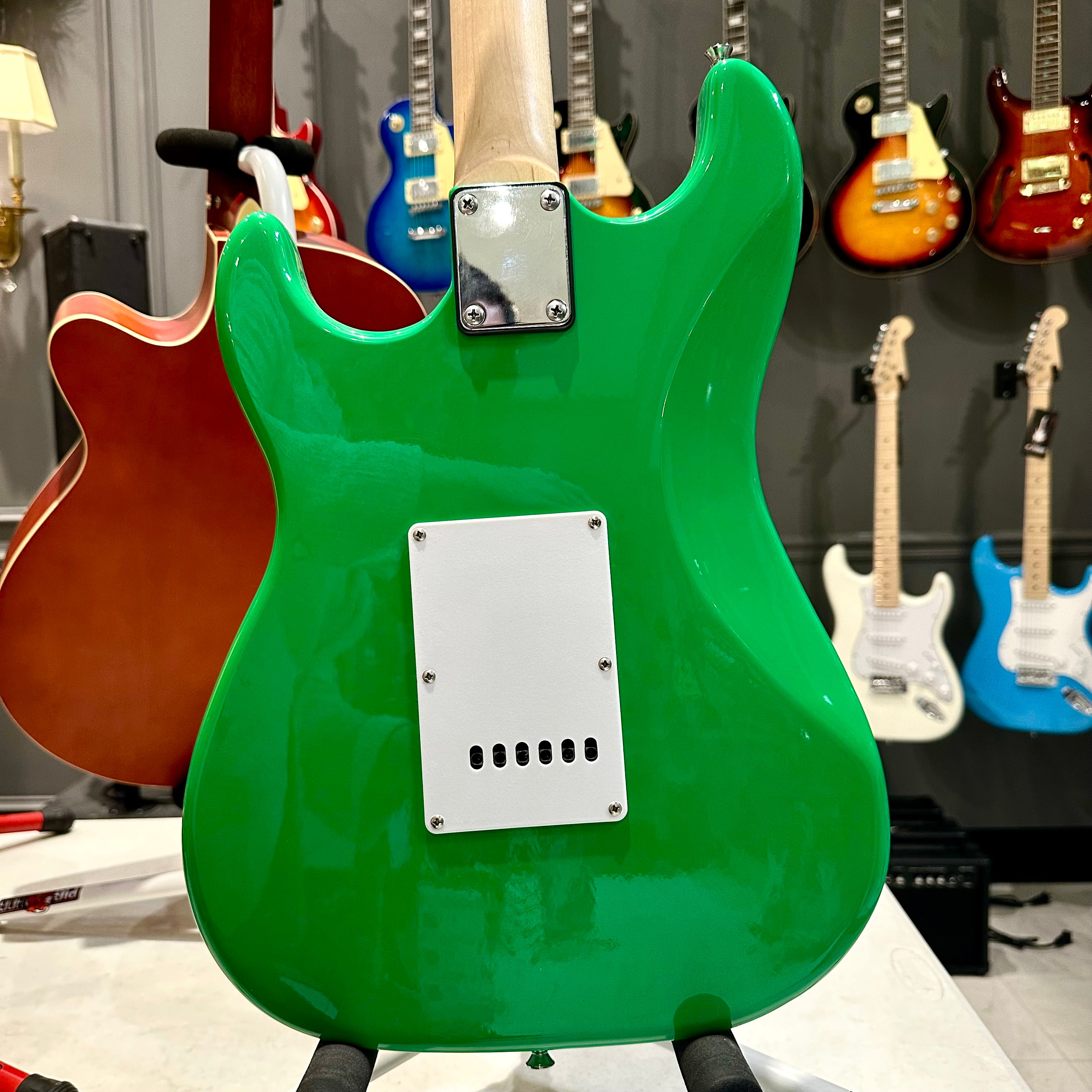 Gephardt Ground Series: 39" Electric Guitar, Maple Neck - Green Monster