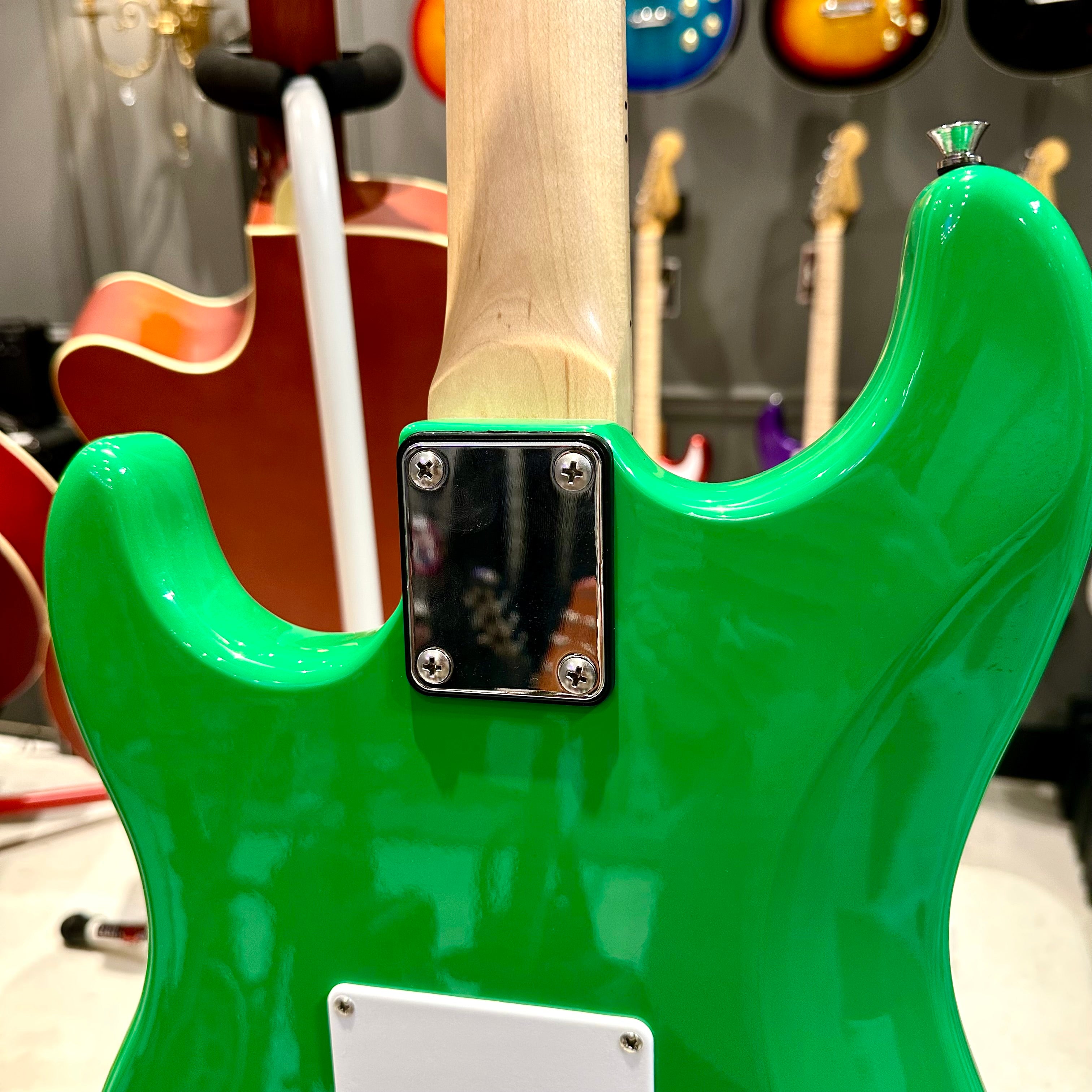 Gephardt Ground Series: 39" Electric Guitar, Maple Neck - Green Monster