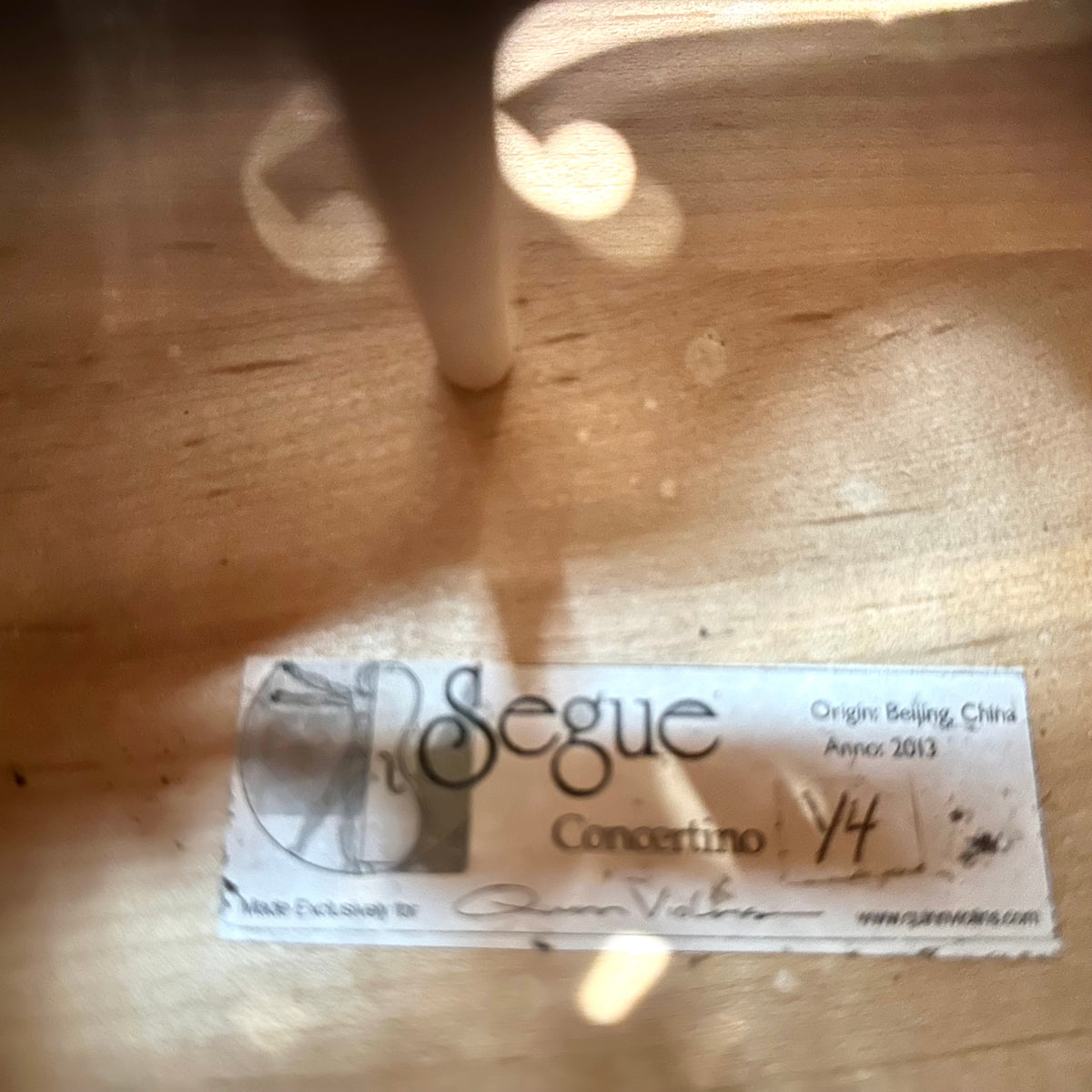 Segue Concertino: From Quinn Violins, Solid Wood - 1/4 Size