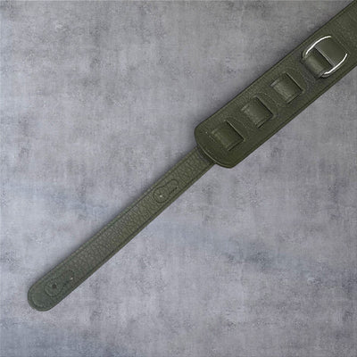 Gephardt PU Leather Guitar/Bass Strap - Turquoise Studded
