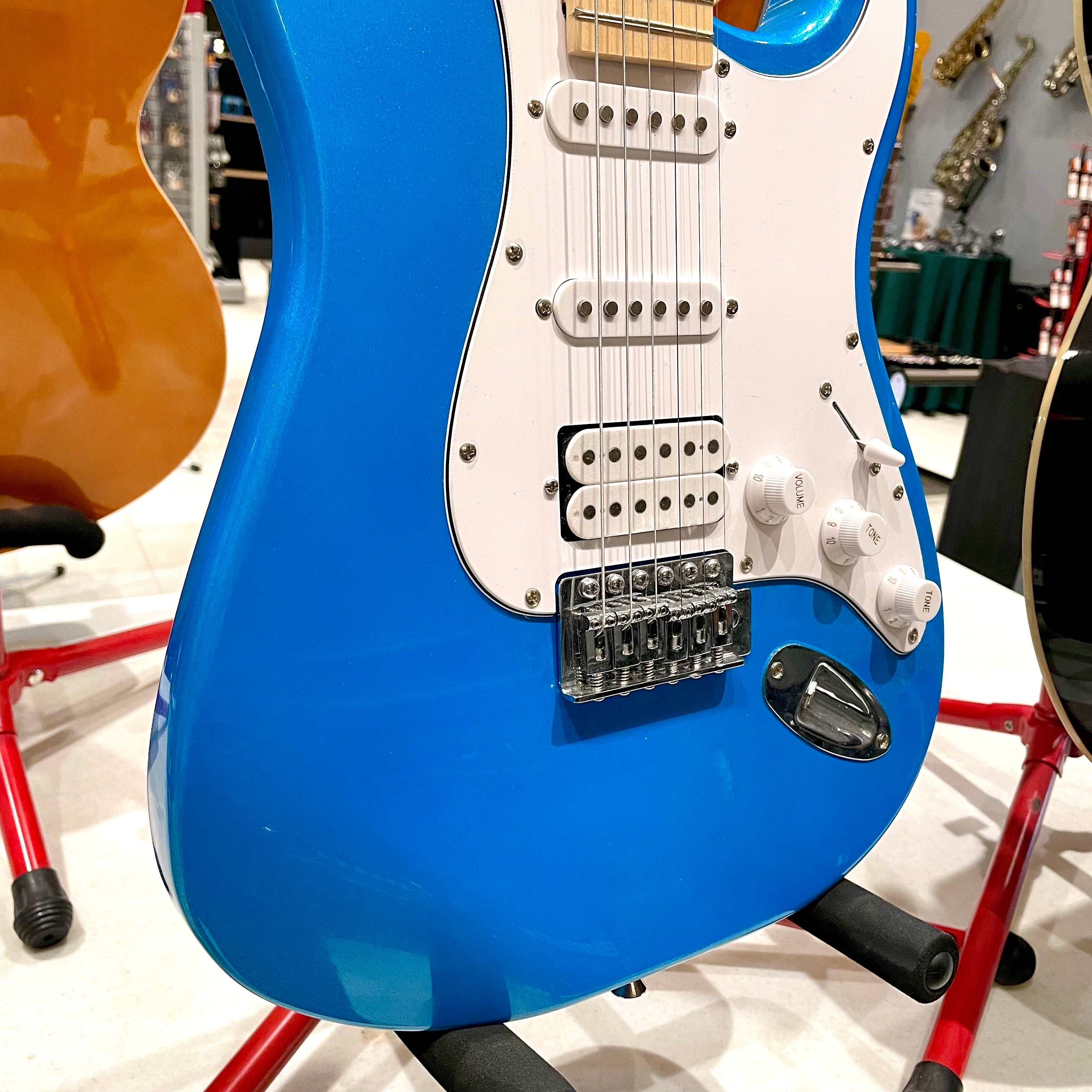 Gephardt Ground Series: 39" Electric Guitar, Maple Neck - Blue Shimmer