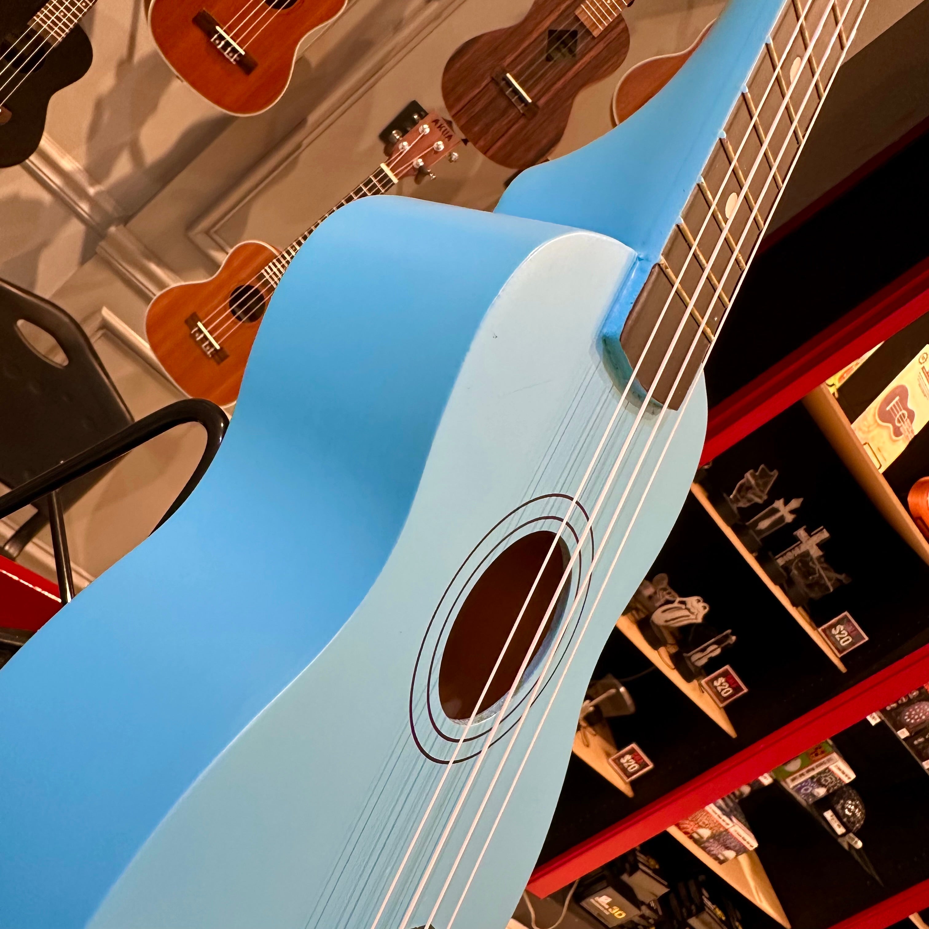 Rebrand Kids Colorful 21" Soprano Ukulele - Blue