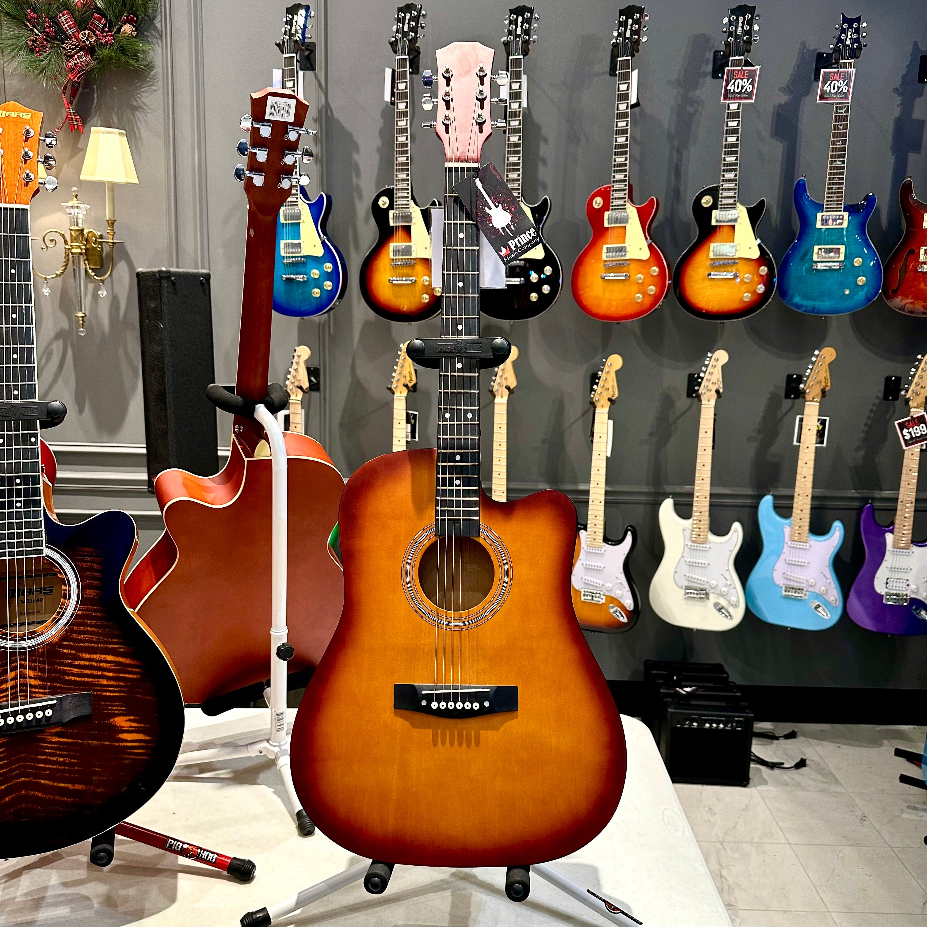 Rebrand 41" Acoustic Guitar - Sunburst
