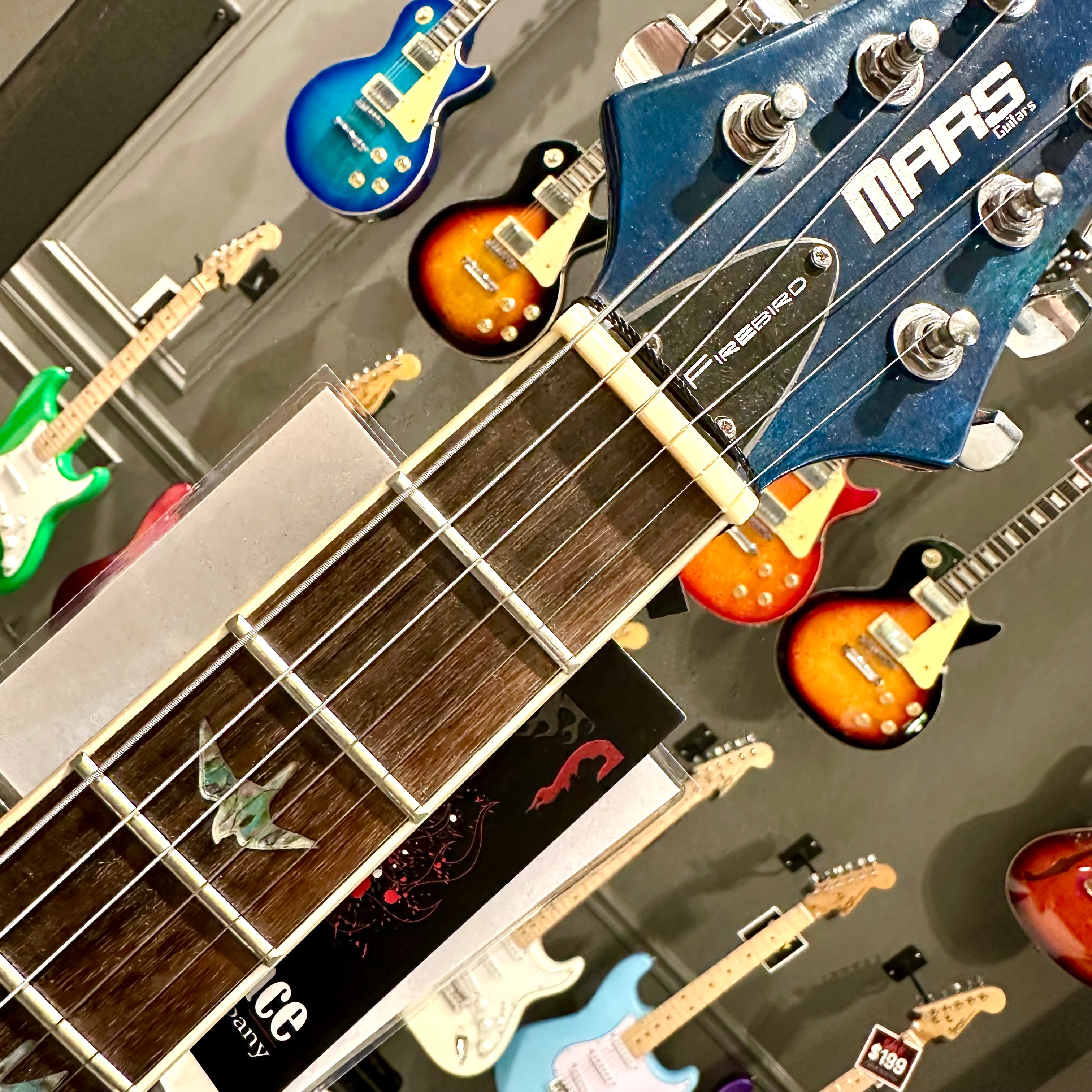 Mars Guitars: Firebird - Solid body,  Blue Bird