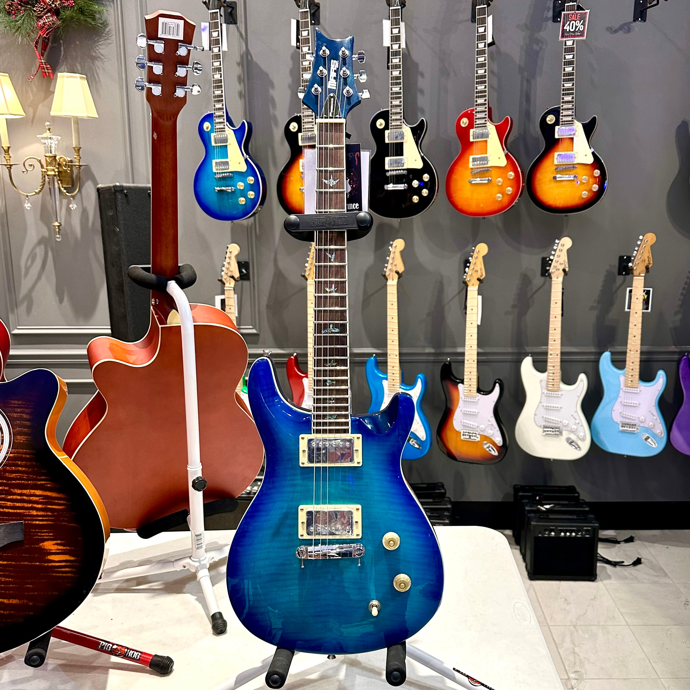 Mars Guitars: Firebird - Solid body,  Blue Bird