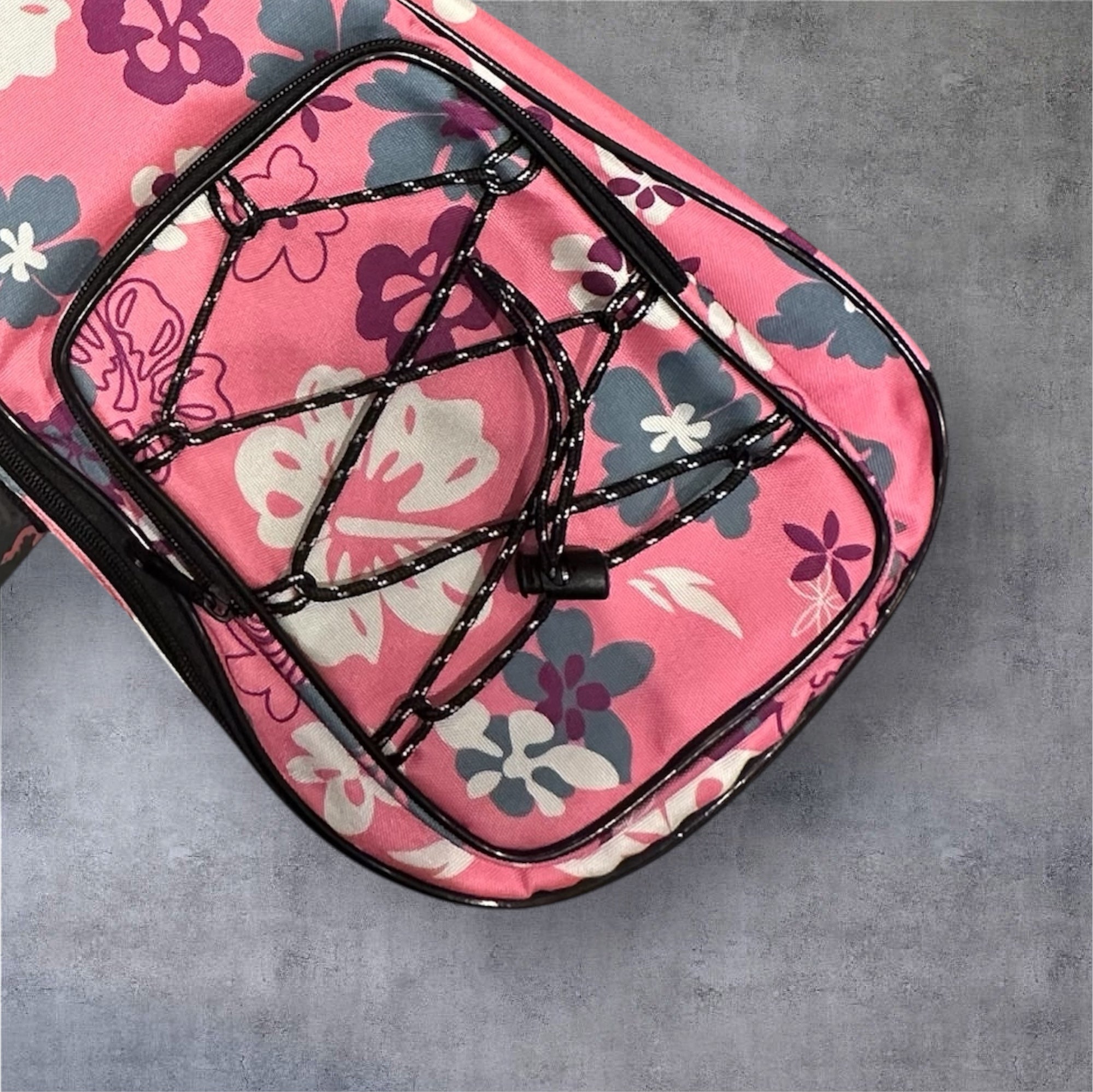 Ukulele Canvas Case: Pink Flower