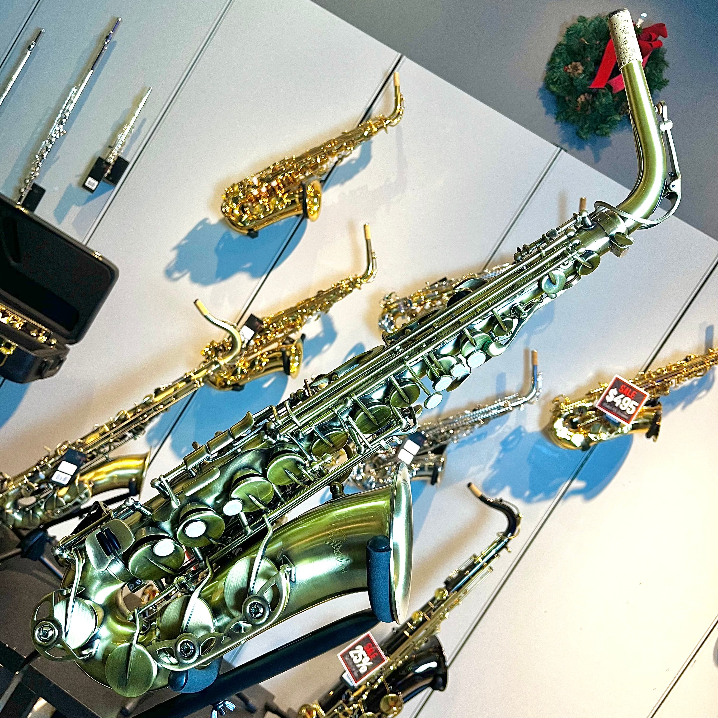 Opal OAS-400: Intermediate Alto Saxophone, Classic Antique Finish