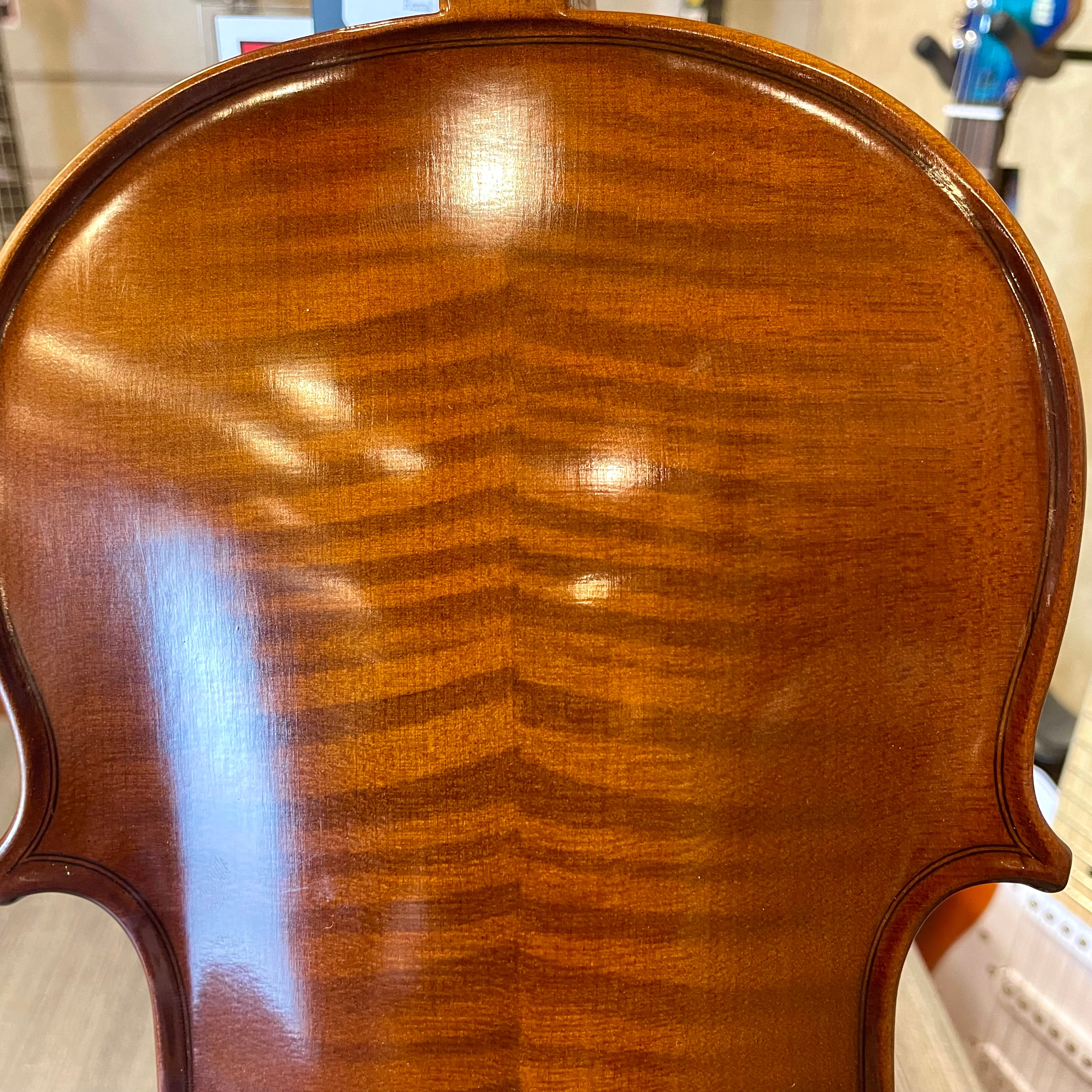 Strumenti a corde: 3500 - Student Violin, Hand Carved, Matte Art Flame