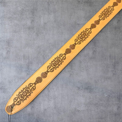 Gephardt PU Leather Guitar/Bass Strap - Tan Design