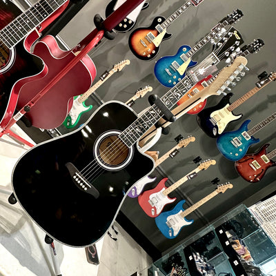 Gephardt Olive Acoustic Guitar - Black