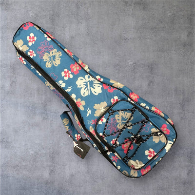 Ukulele Canvas Case: Blue Checker 1