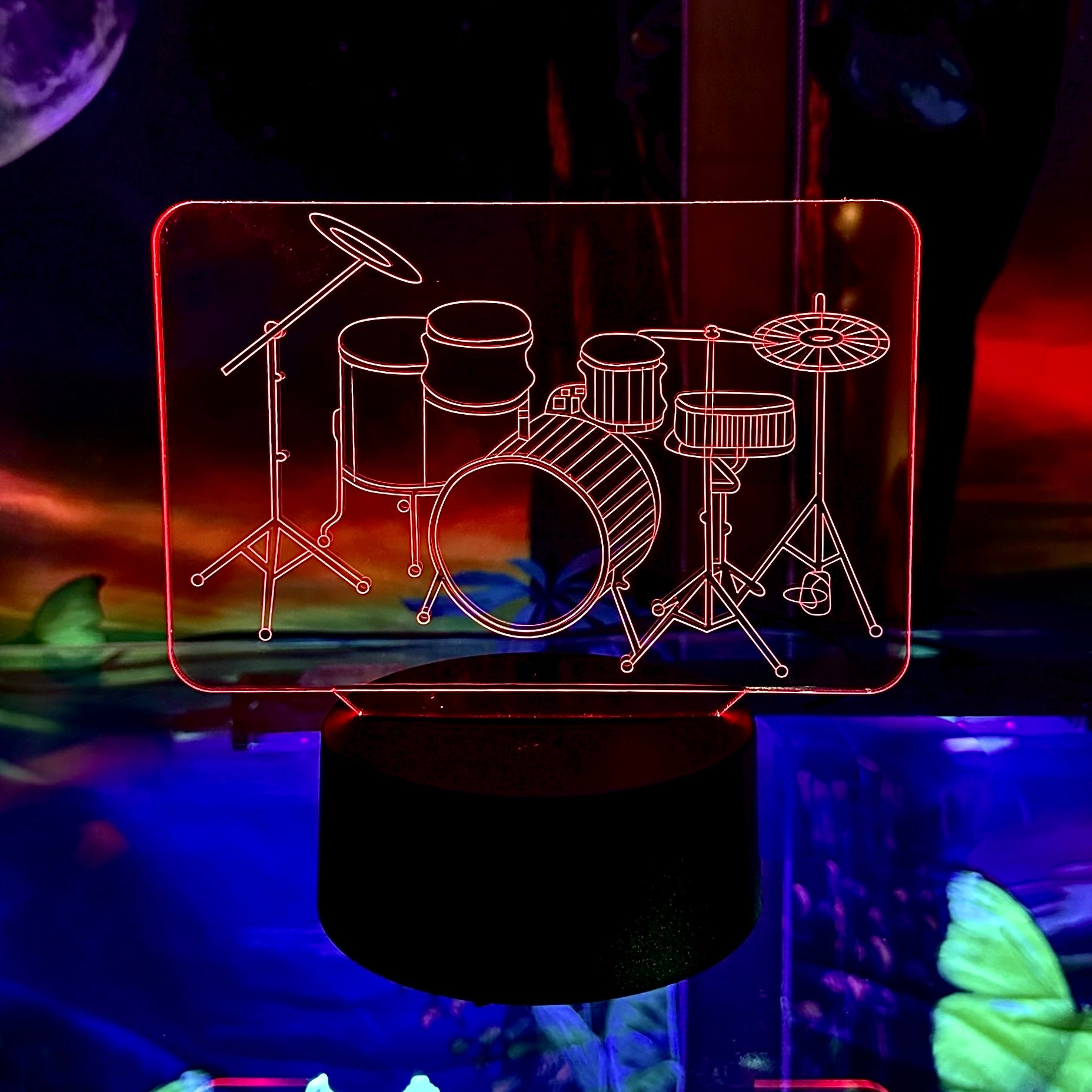 3D Music Lights: Drums