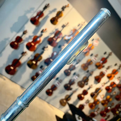 Jupiter CXL Intermediate Flute: Gold Played Mouthpiece