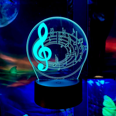 3D Music Lights: Treble Clef