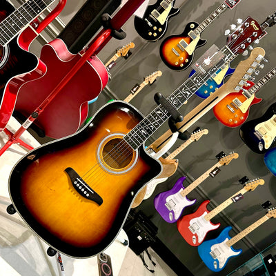 Gephardt Olive Acoustic Guitar - Sunburst