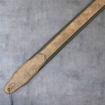 Gephardt PU Leather Guitar/Bass Strap - Brown and Black