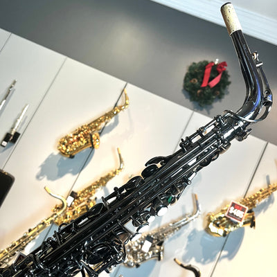 Opal OAS-500: Professional Alto Saxophone, Black Nickel Finish