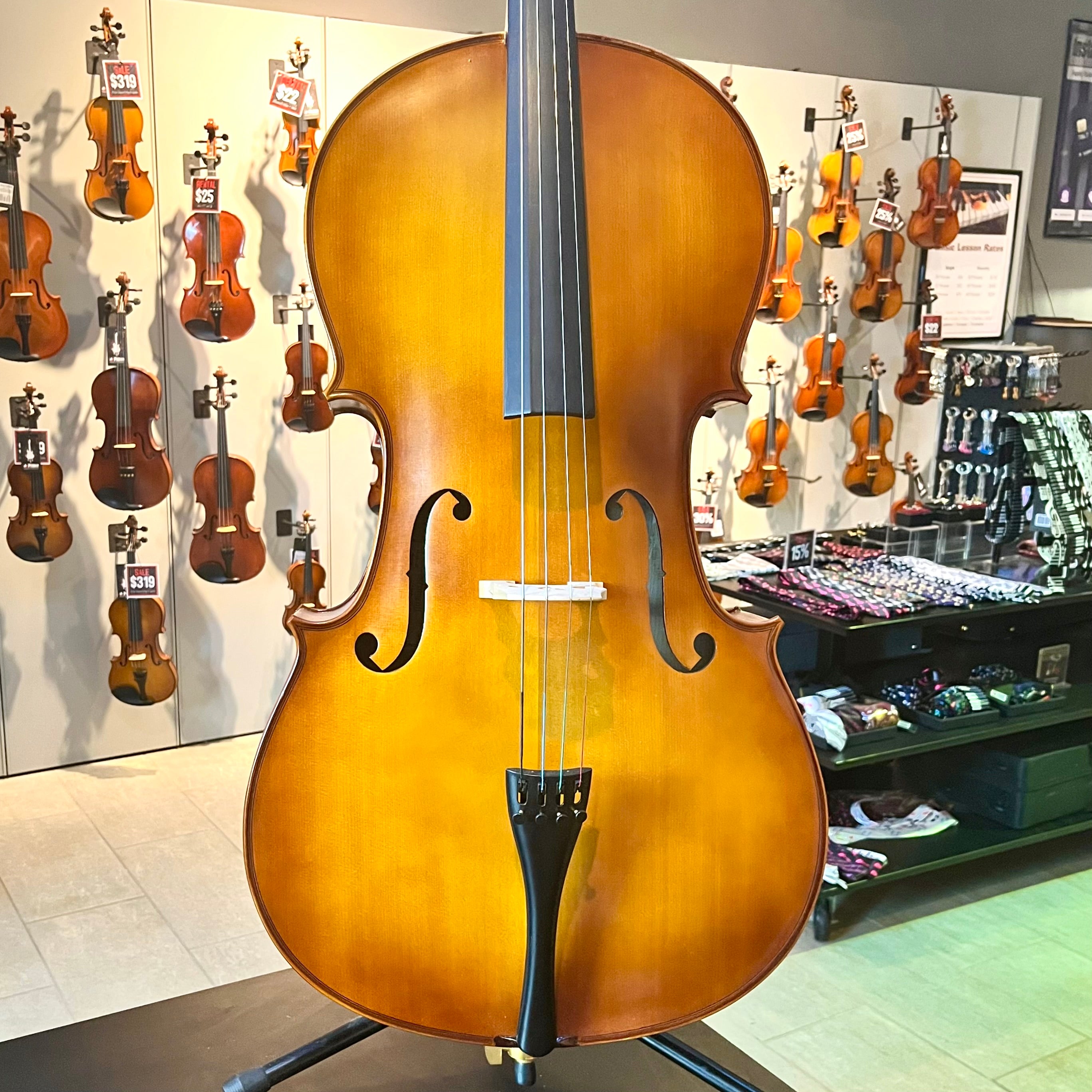 Strumenti a Corde 205: Student Cello, Solid, Satin, 4/4