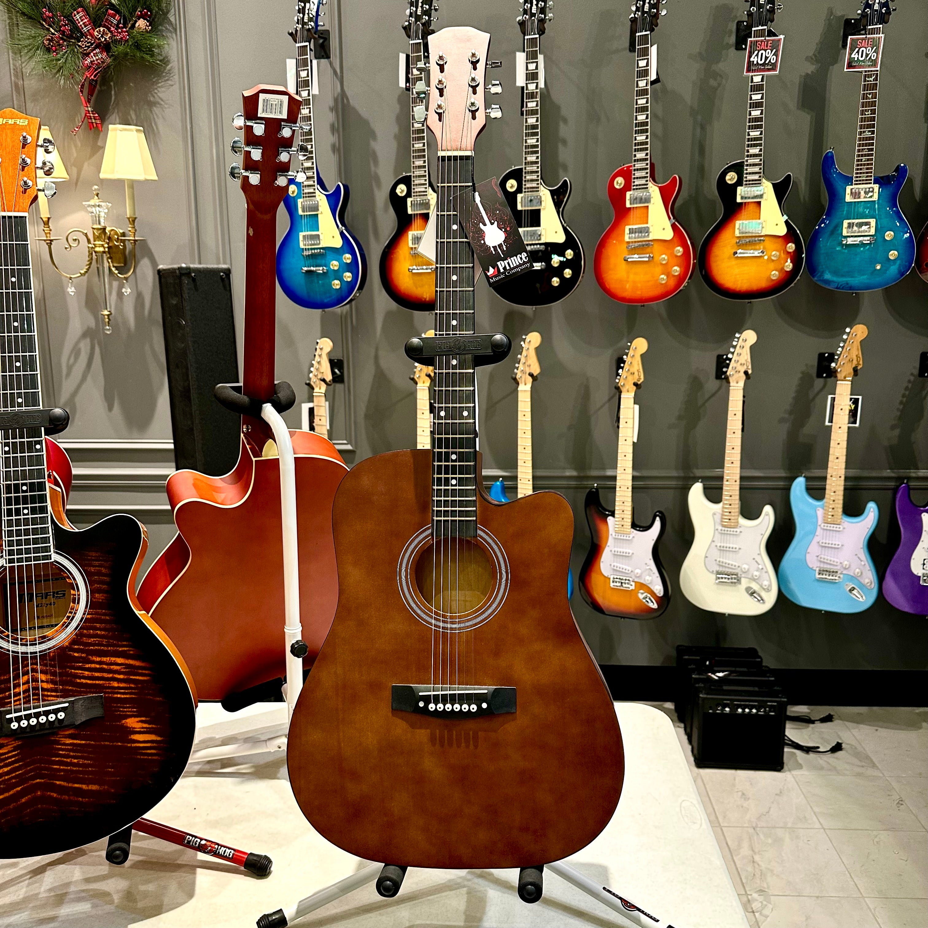 Rebrand 41" Acoustic Guitar - Brown
