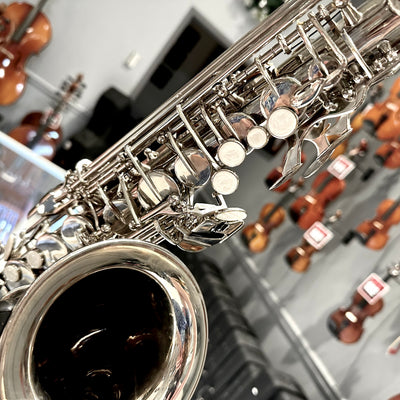 Opal OAS-300: Intermediate Alto Saxophone, Nickel Plated