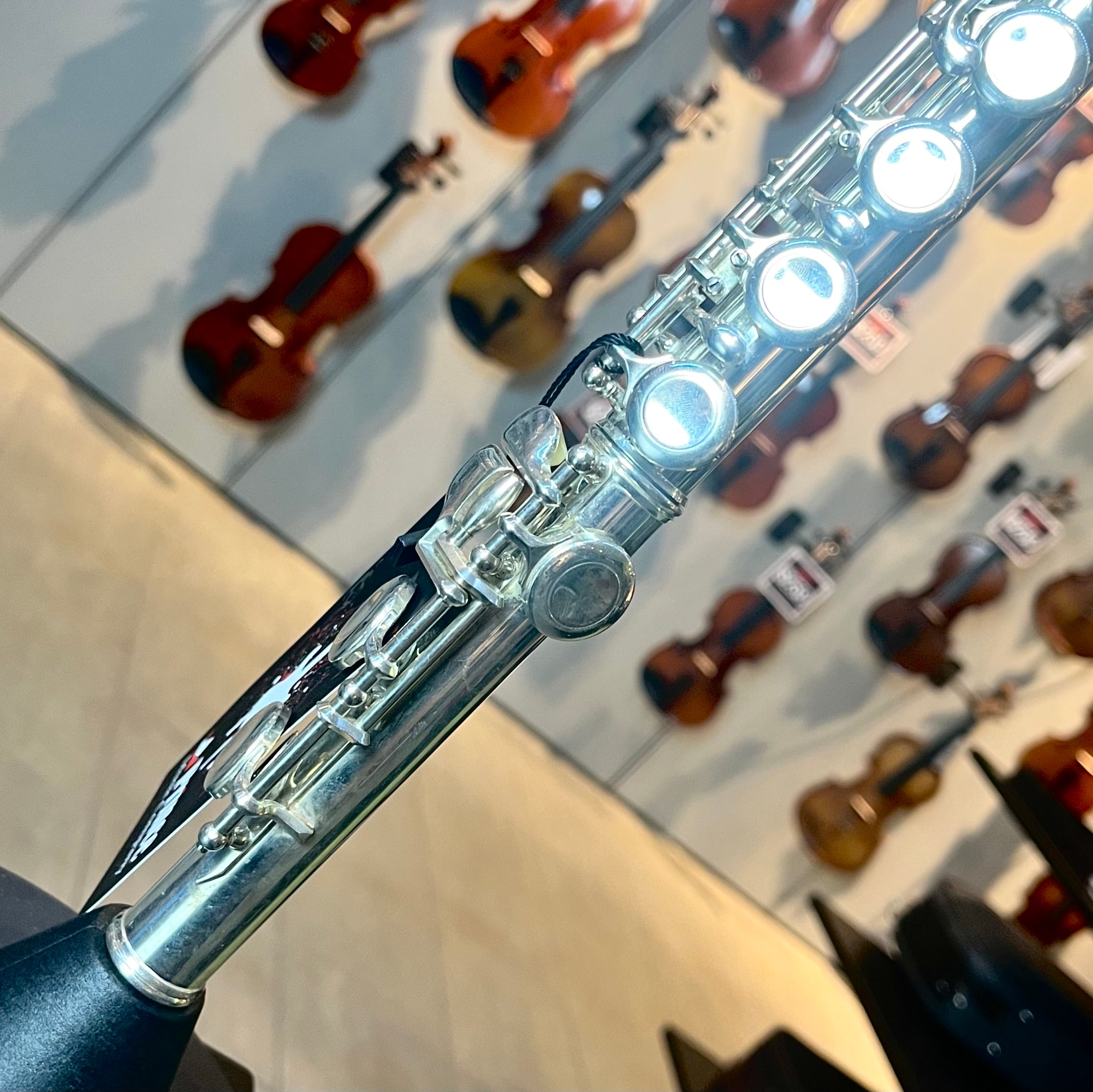 Jupiter CXL Intermediate Flute: Gold Played Mouthpiece