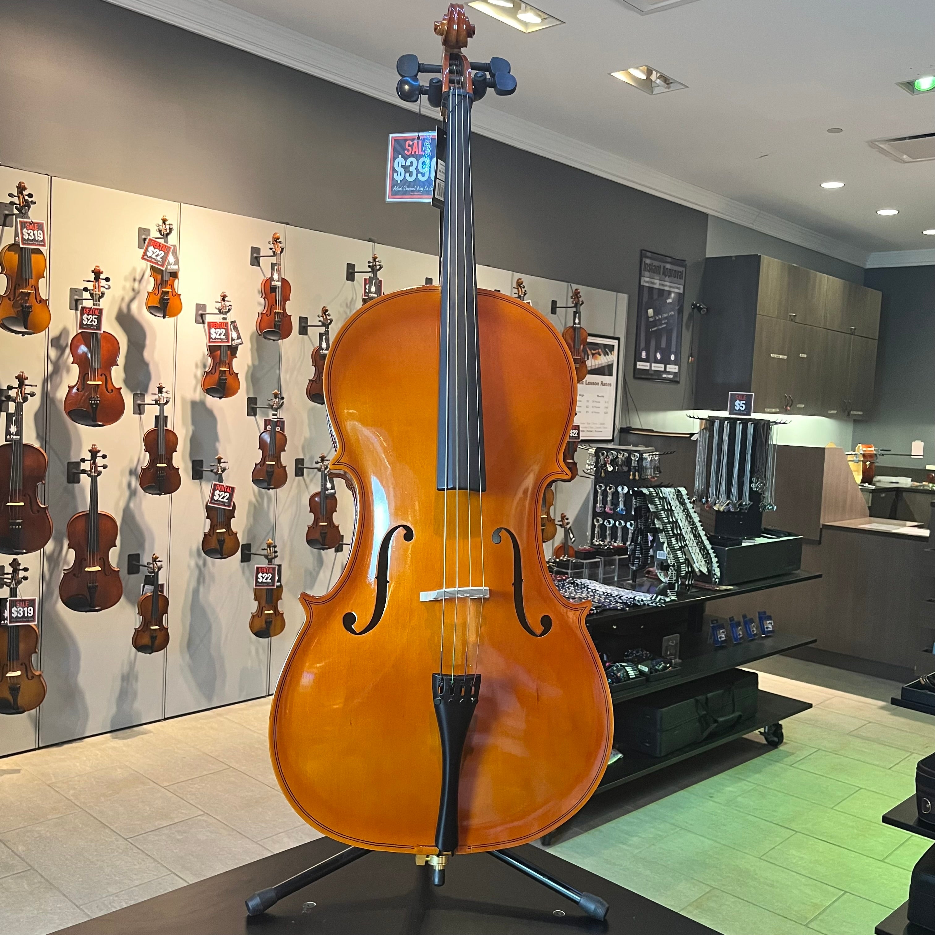 Damaged Strumenti a Corde 104: Student Cello, Laminated - 4/4