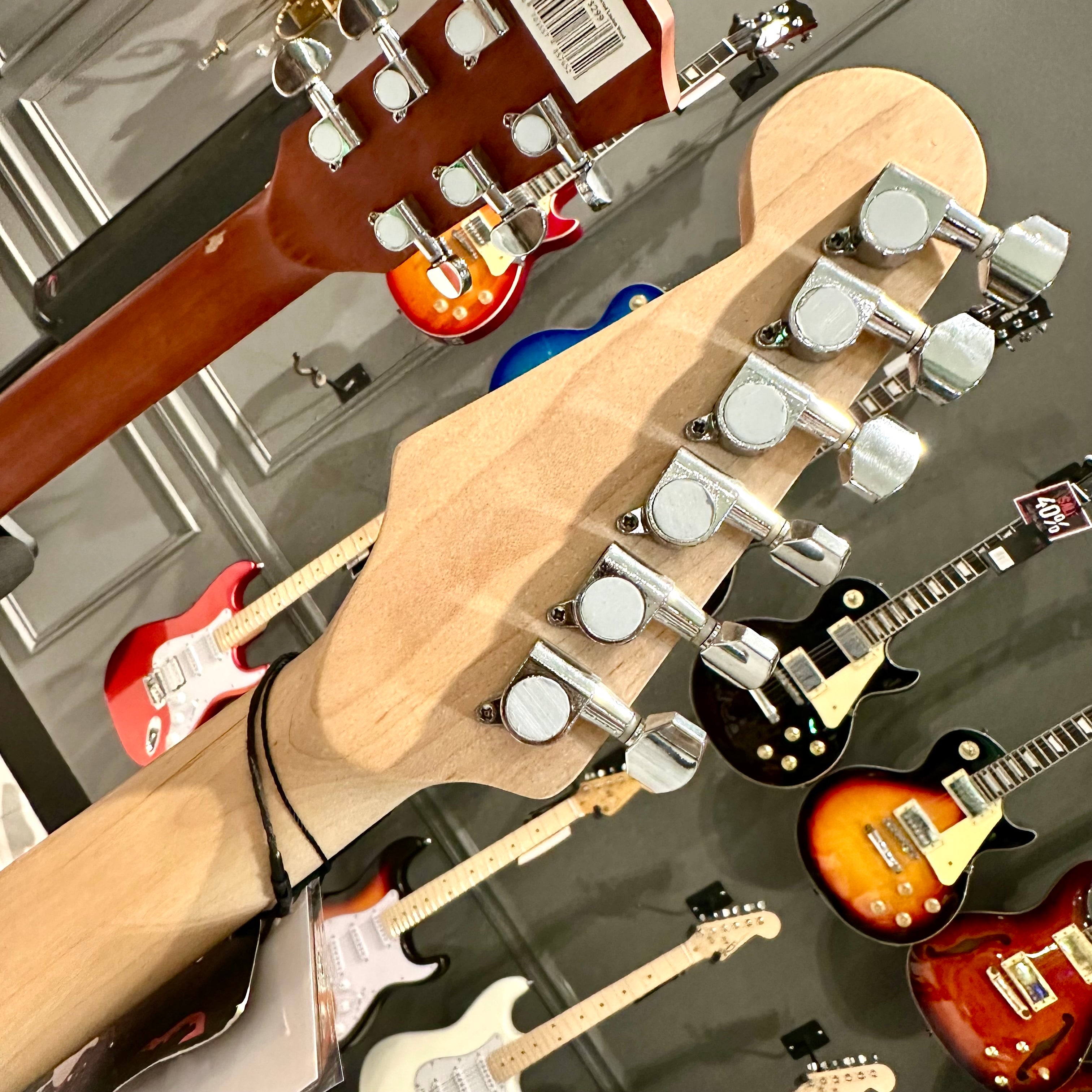 Gephardt Ground Series: 39" Electric Guitar, Maple Neck - Blue Shimmer