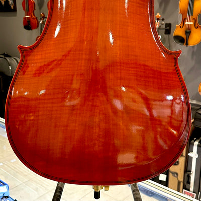 Strumenti a Corde 108: Student Cello, Solid Spruce Top, Glossy Finish - 4/4