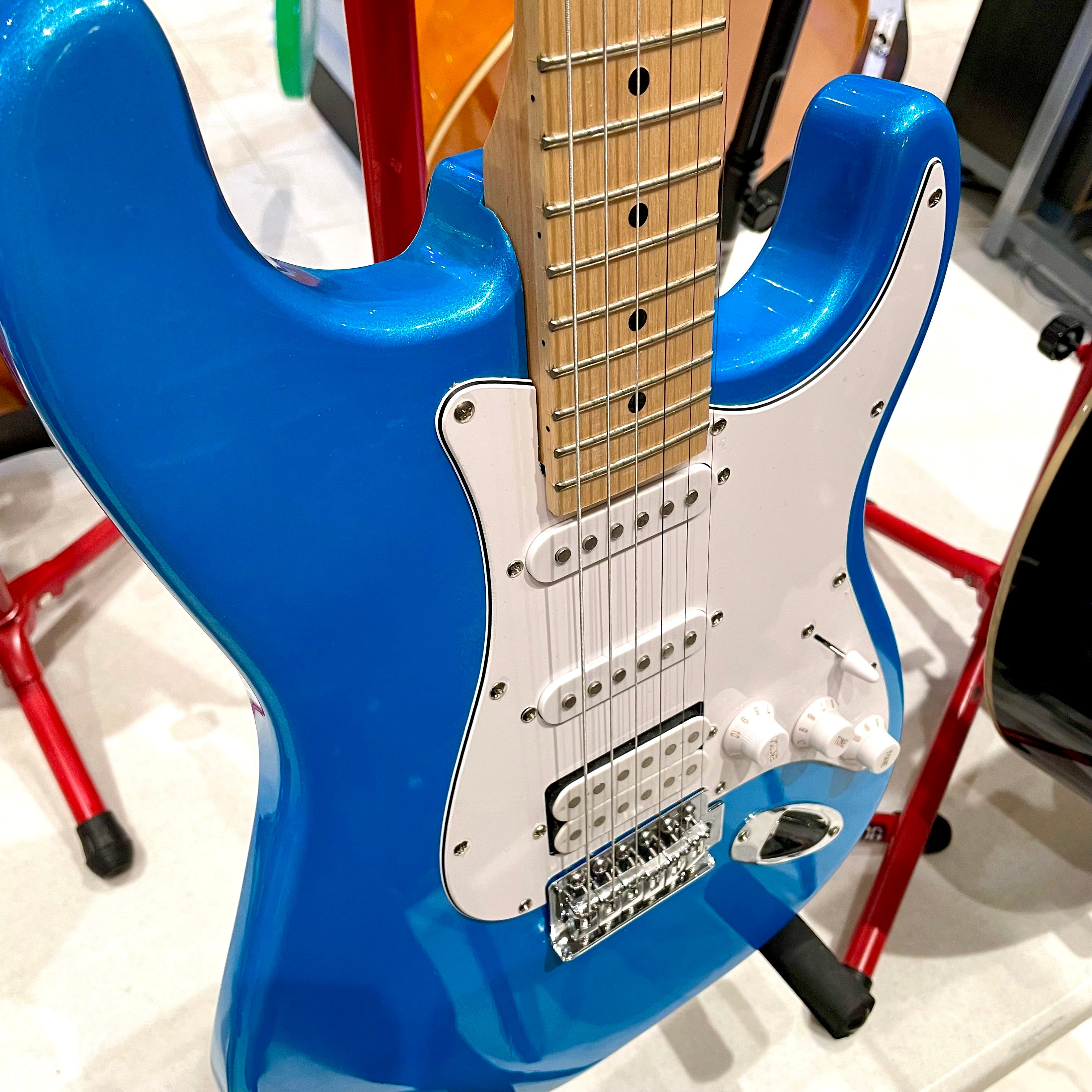 Gephardt Ground Series: 39" Electric Guitar, Maple Neck - Blue Shimmer