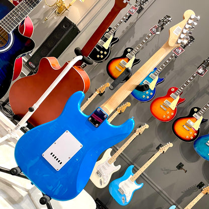 Gephardt Ground Series: 39" Electric Guitar, Maple Neck - Blue Shimmer