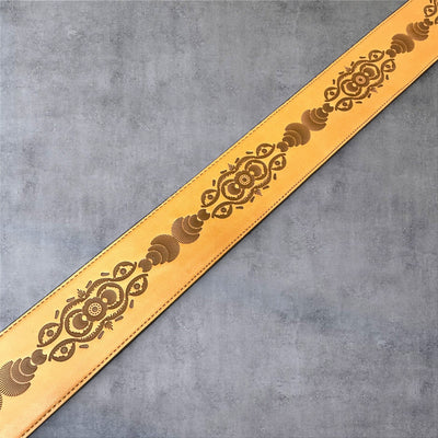 Gephardt PU Leather Guitar/Bass Strap - Tan Design