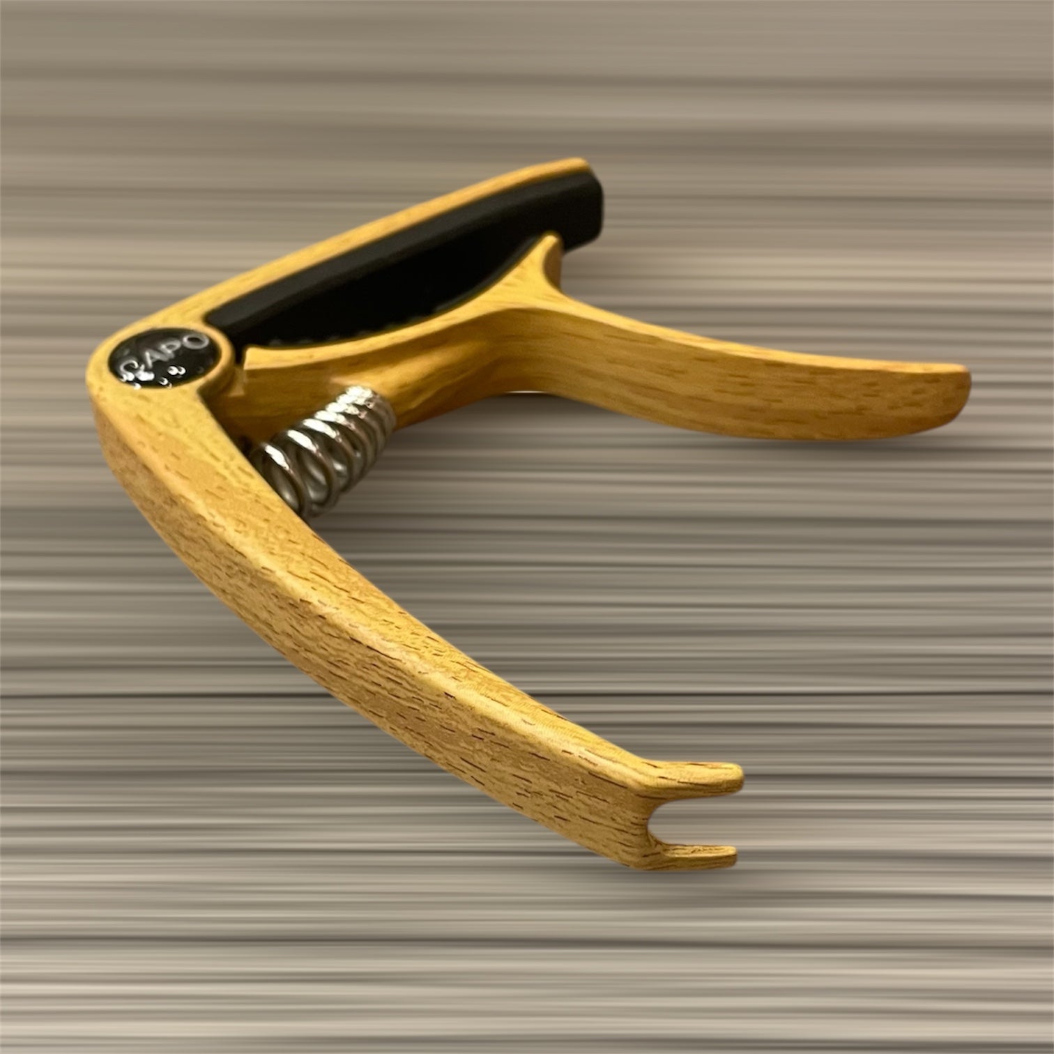 Aluminum Trigger Capo: Light Wood Grain