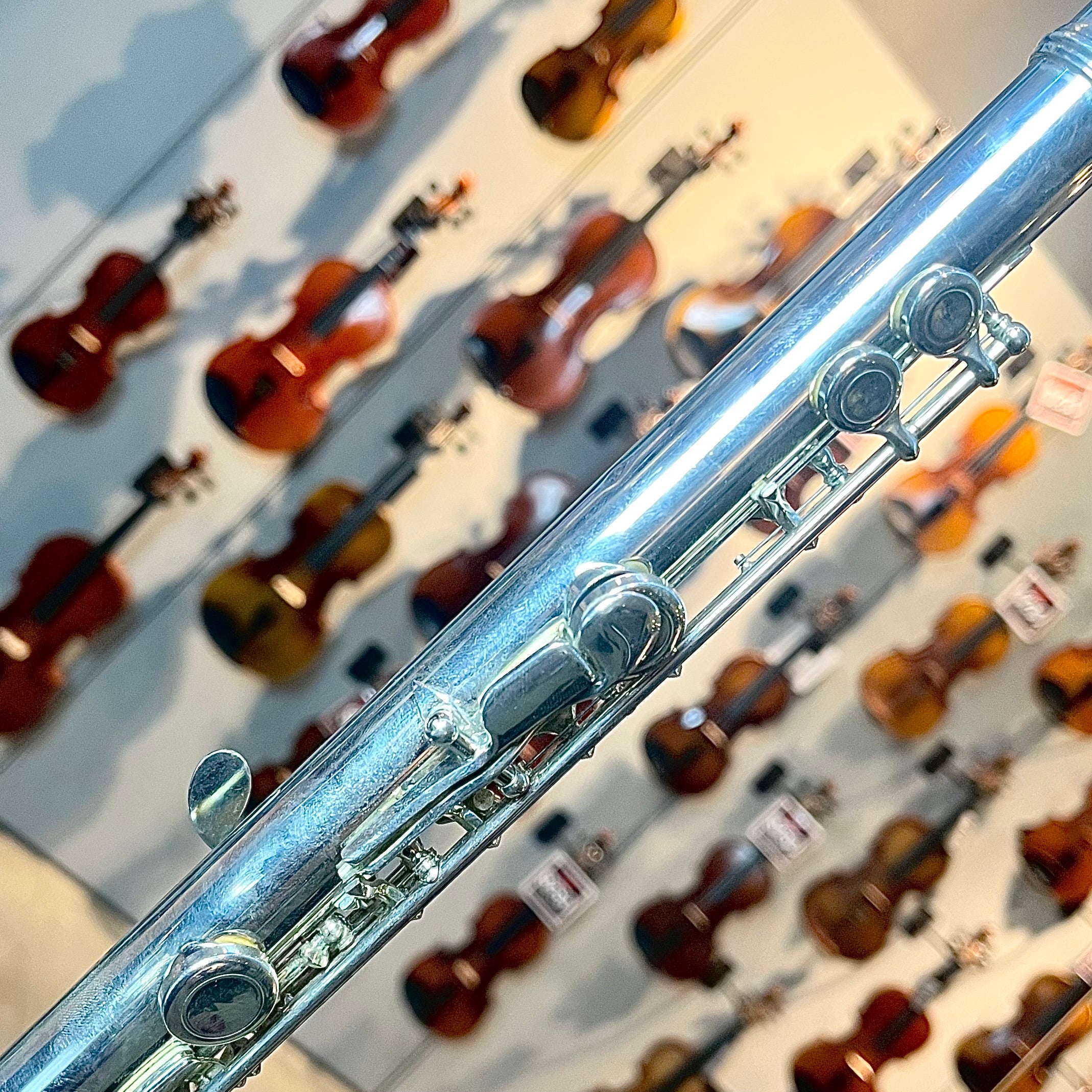 Jupiter CXL Intermediate Flute: Gold Played Mouthpiece