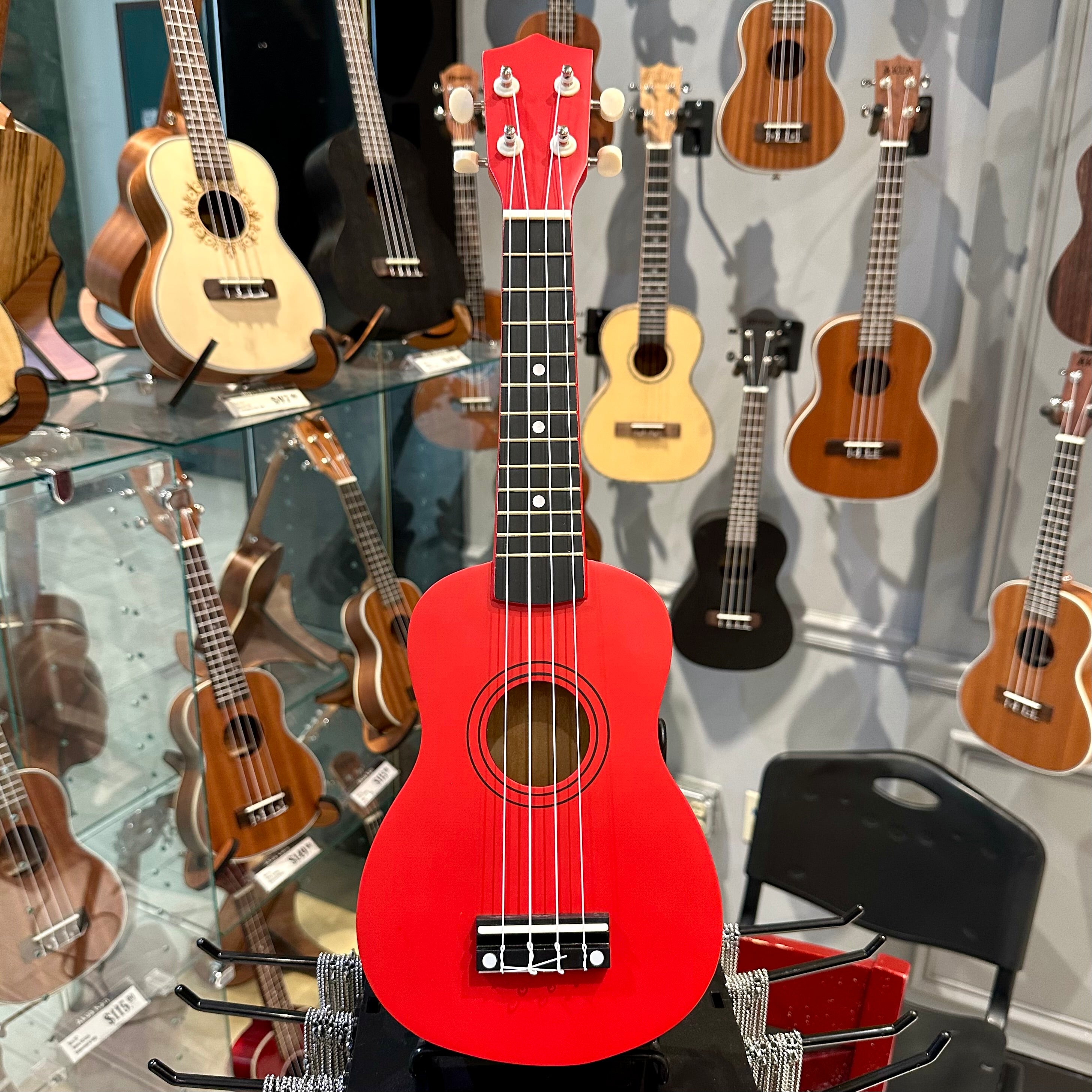 Rebrand Kids Colorful 21" Soprano Ukulele - Red